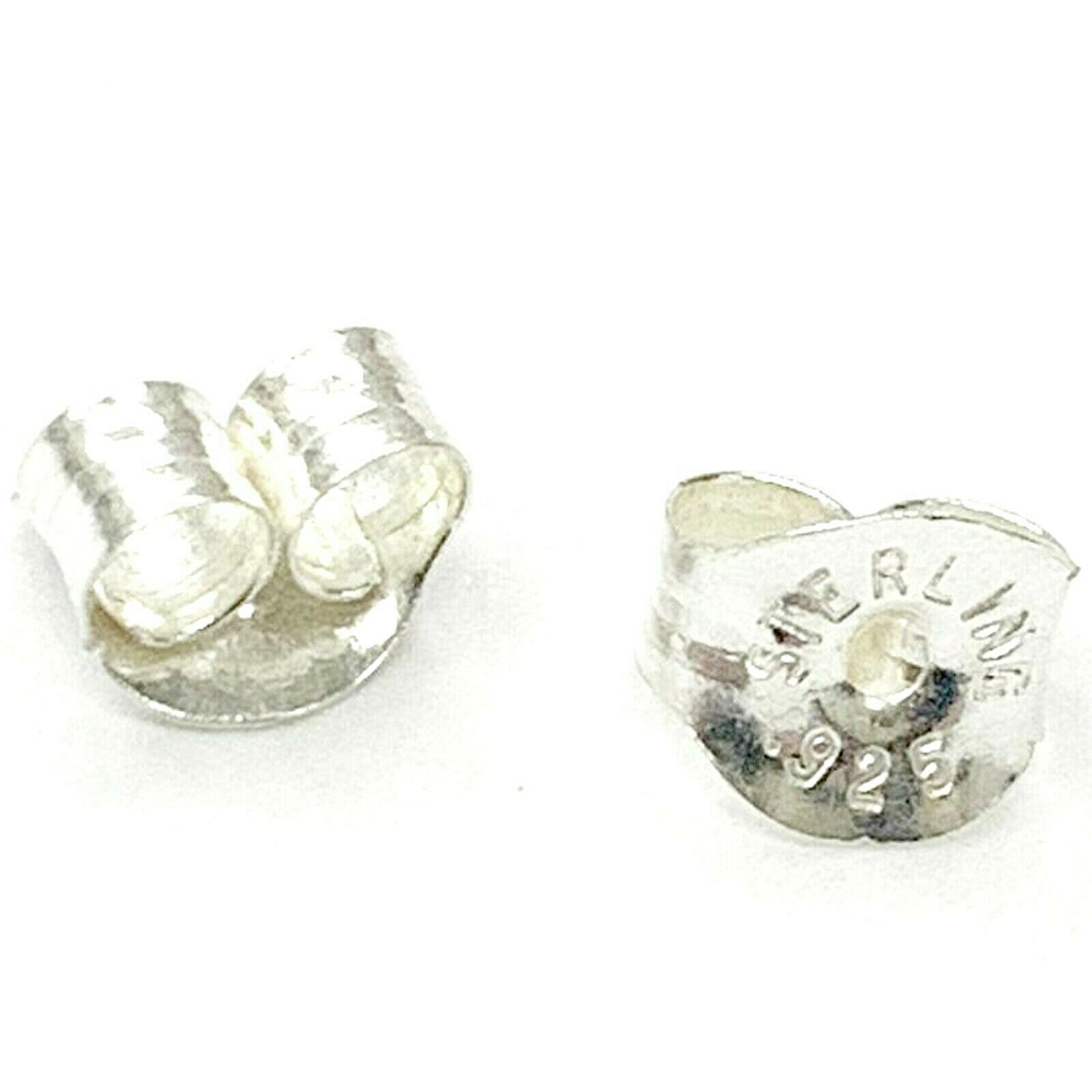 .925 Sterling Silver Earring Back Medium Butterfly Clutch Replacements 10pcs USA