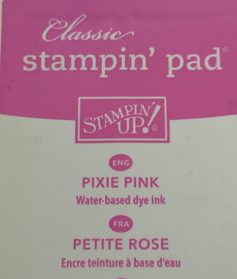 Stampin Up Ink Pad PIXIE PINK 2009 Retired Classic Case AS IS FLAW