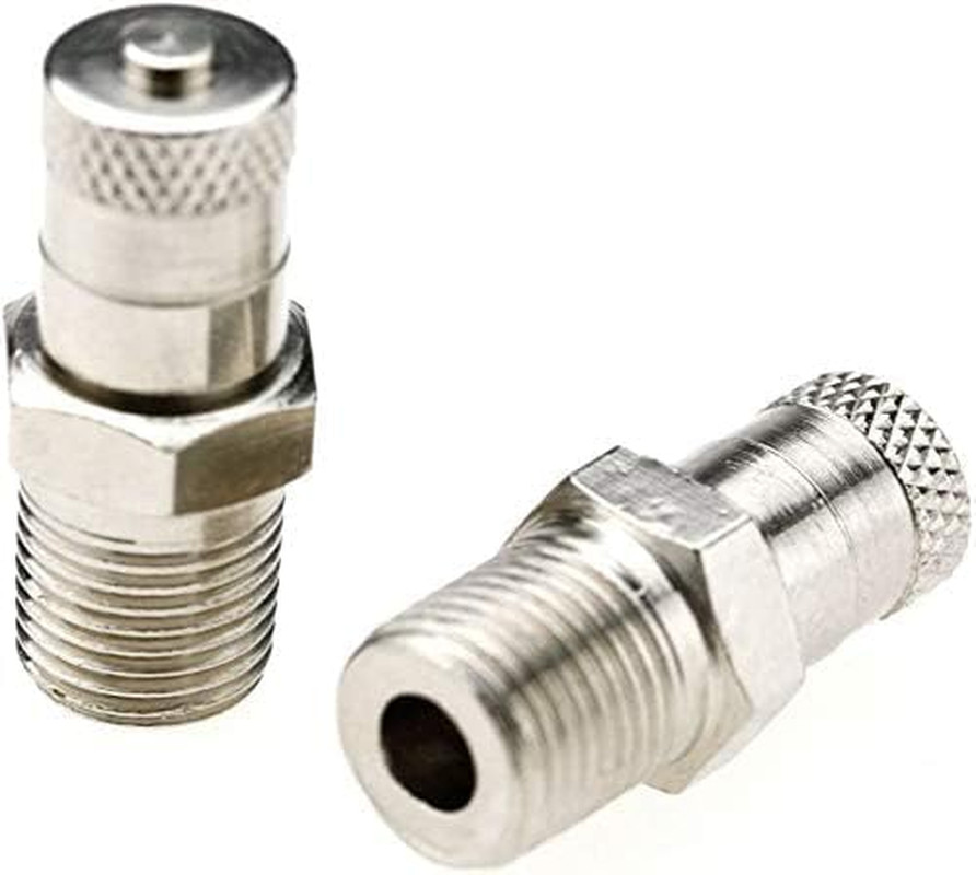2 Pcs 1/8 Inch BSPT Schrader Tank Valve 25Mm Wheel Air Compressor 35 Bar 500 PSI