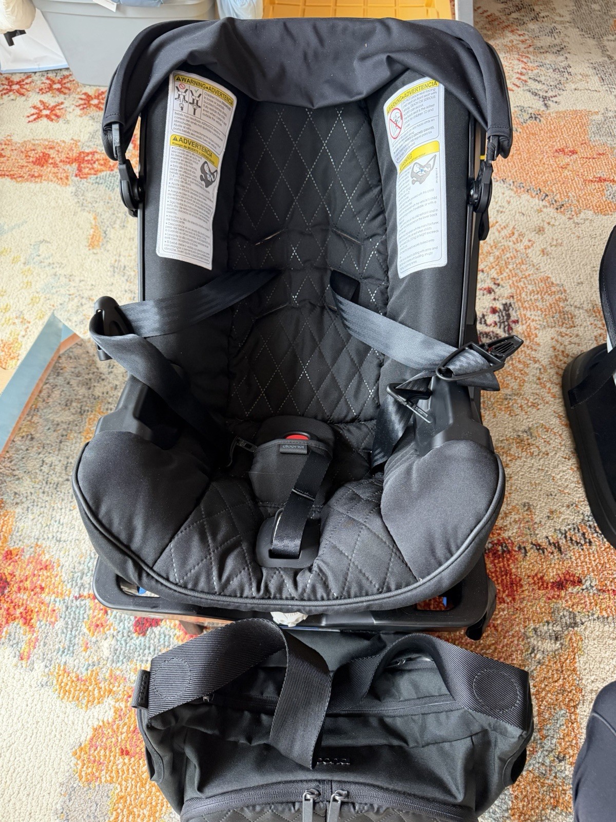 Doona Stroller And Base With Winter Cover Midnight Black