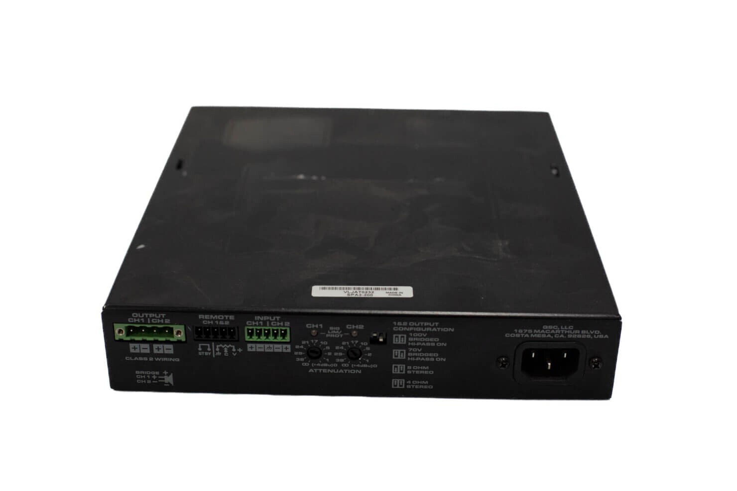 QSC SPA2-200 Power Amplifier