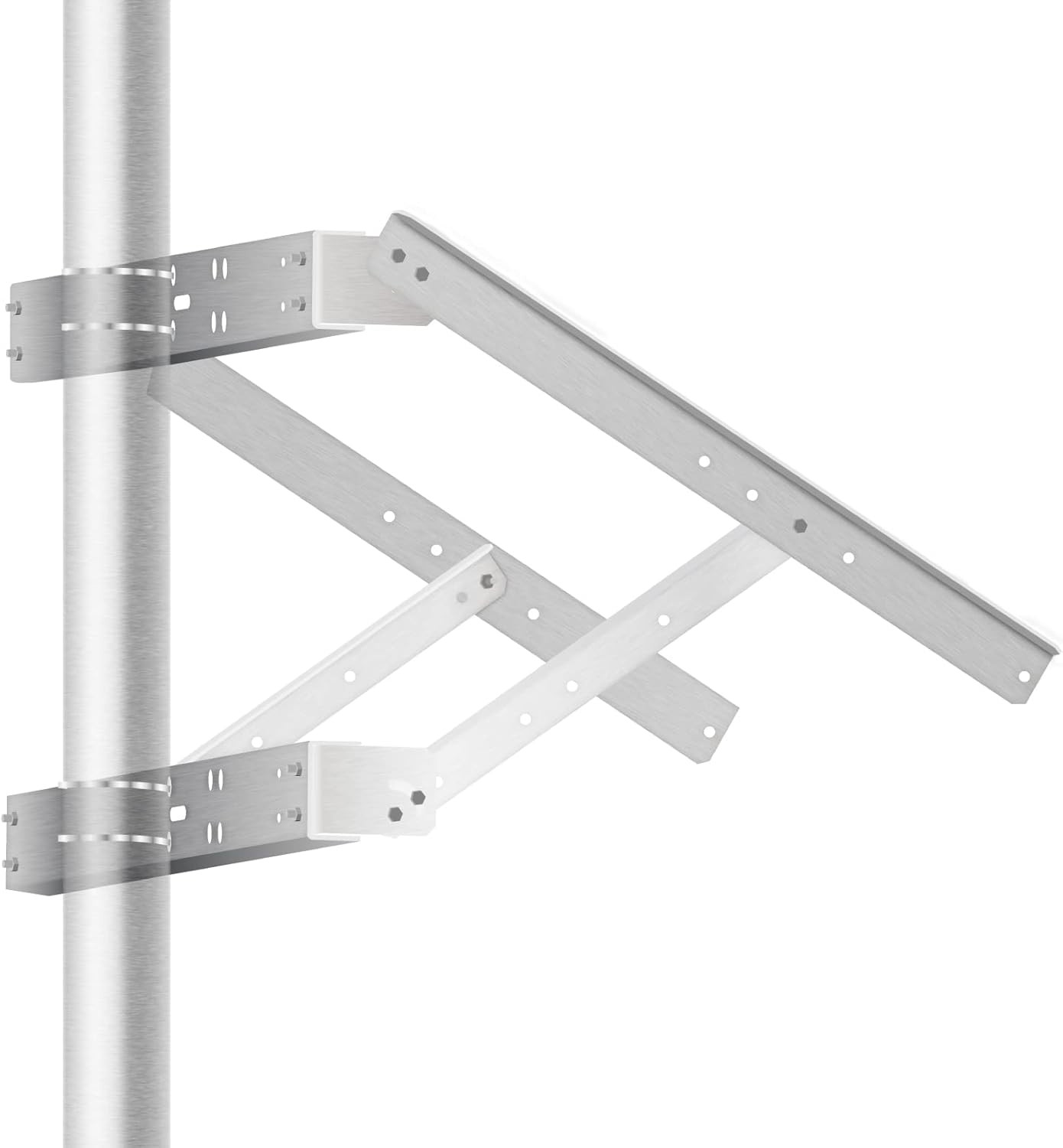 Solar Mounting Bracket Universal Double Arm for Pole/Wall Installation Designed