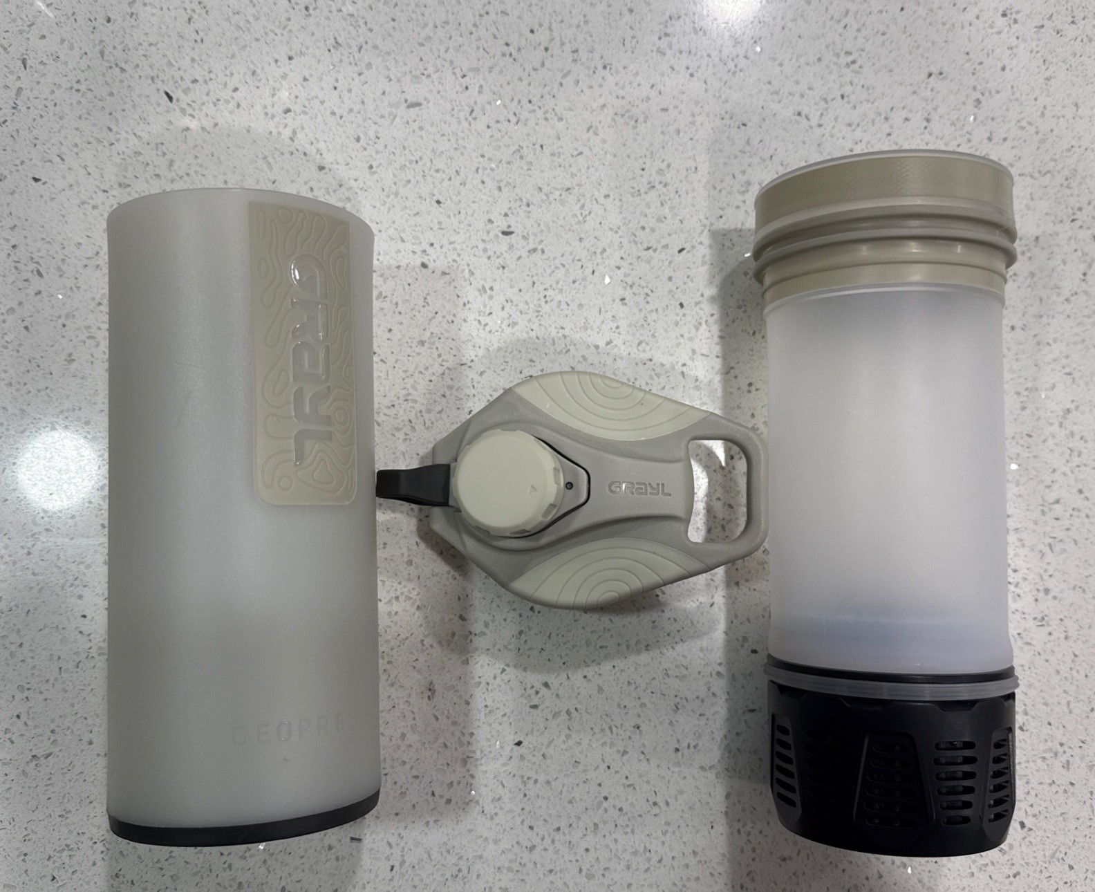 Grayl GeoPress Water Filter and Purifier Bottle - 24 fl. oz, Covert Edition