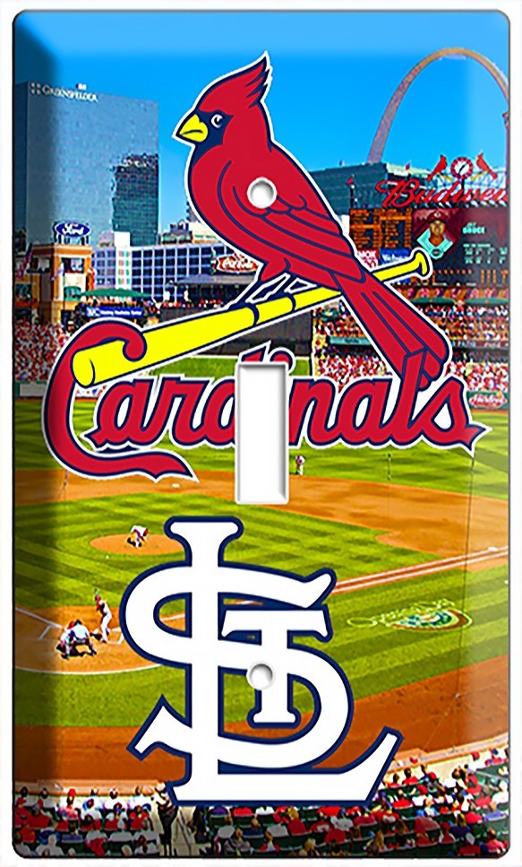 ST LOUIS CARDINALS BASEBALL TEAM 1 GANG LIGHT SWITCH WALL PLATE SPORT ROOM DECOR