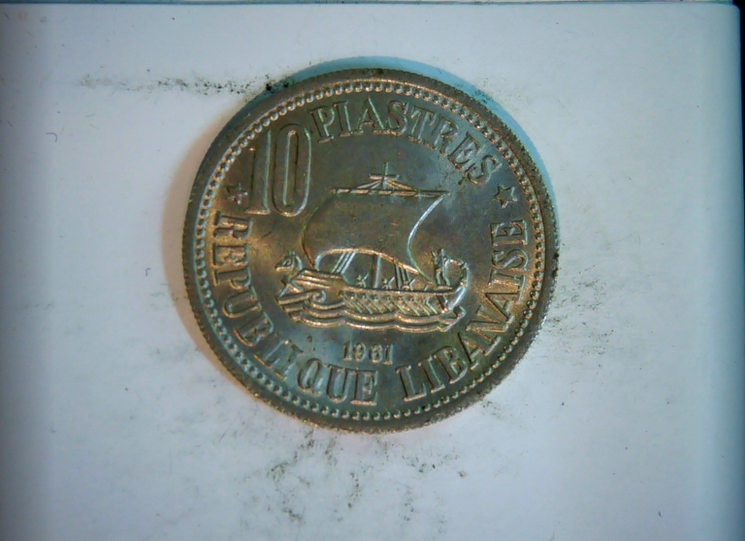Lebanon 1961 10 Piastres Coin