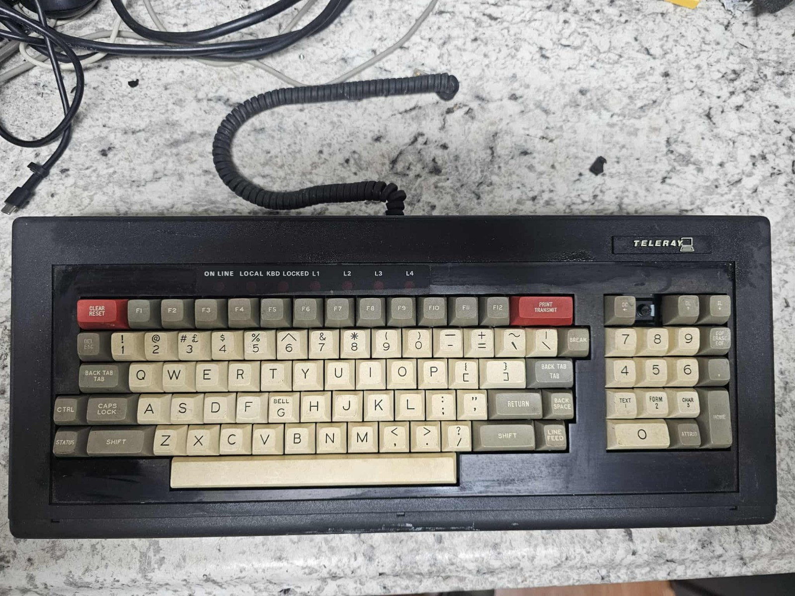 Teleray Terminal Maxi Switch ASCII Mechanical Spring Clicky Switches Keyboard