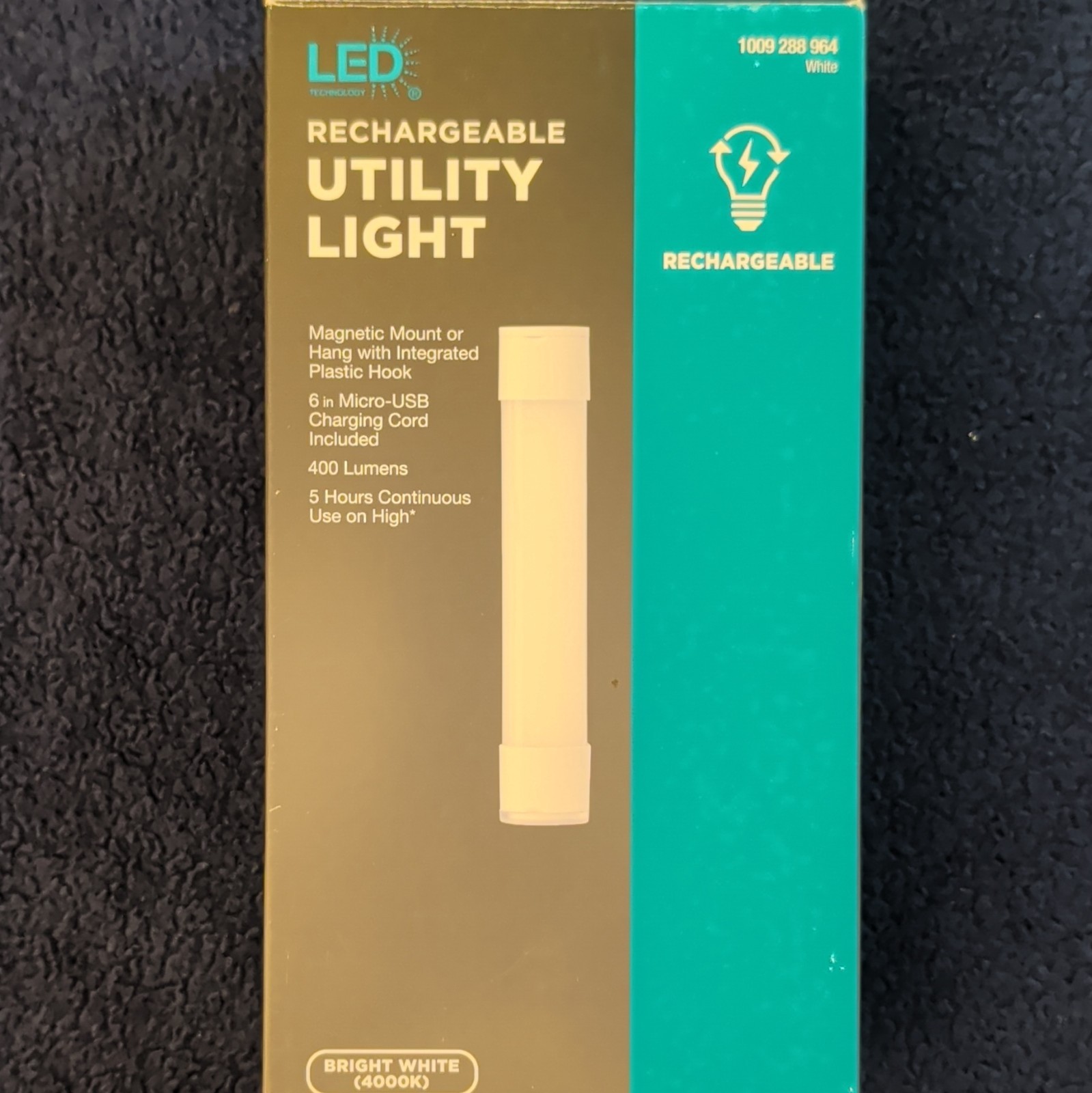 LED Technology LED Utility Light 400 lm White USB Rechargeable Magnetic Hanging