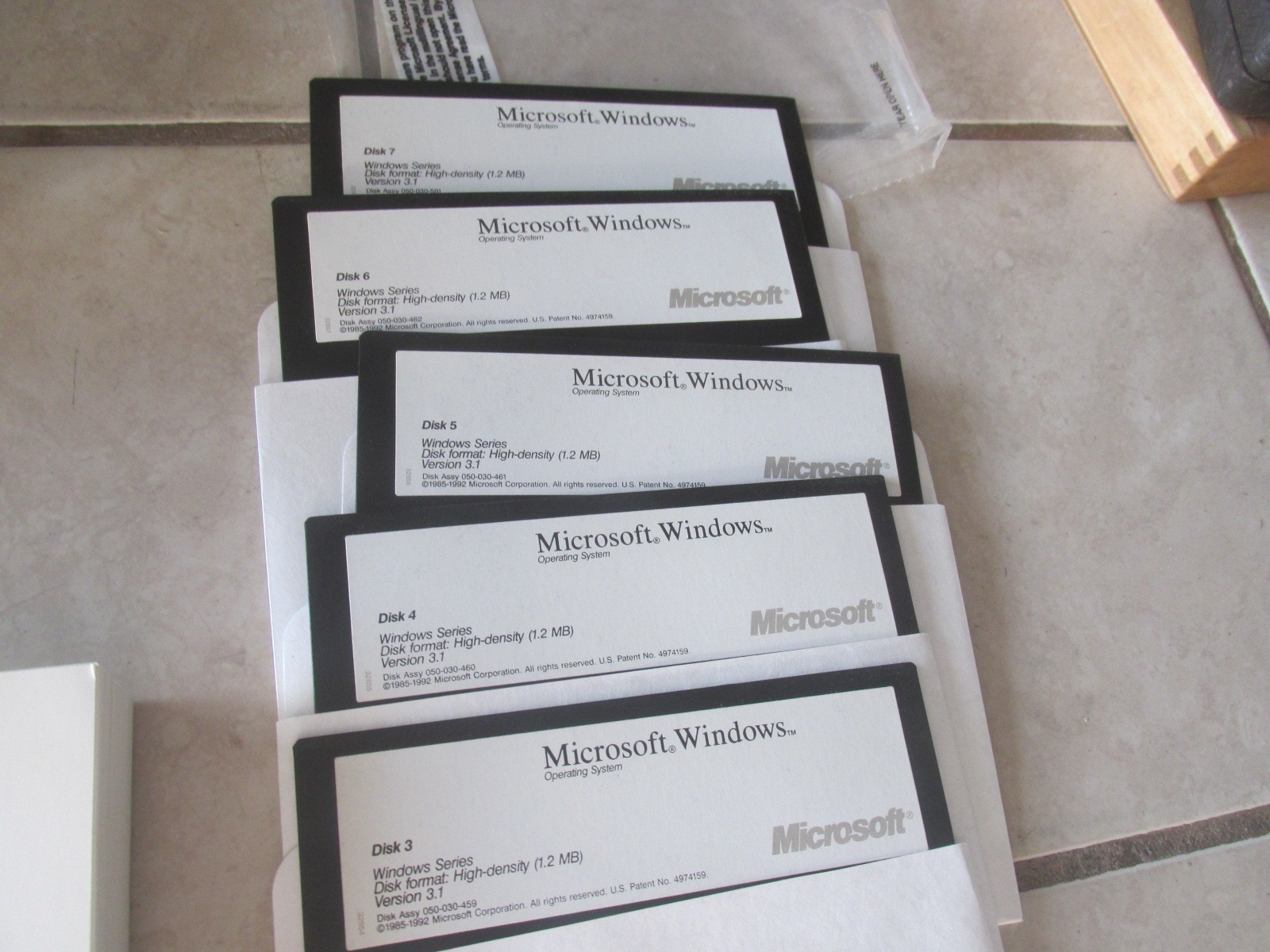Microsoft Windows 3.1 Operating System Boxed Set Manuals 3.5" Floppy Disks