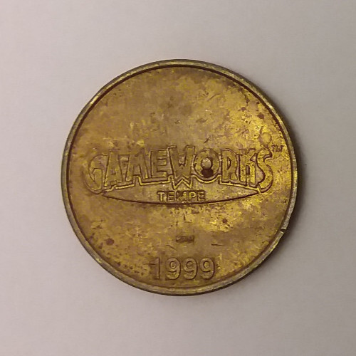 GameWorks Arcade Tempe, AZ 1999 Game Token 22mm