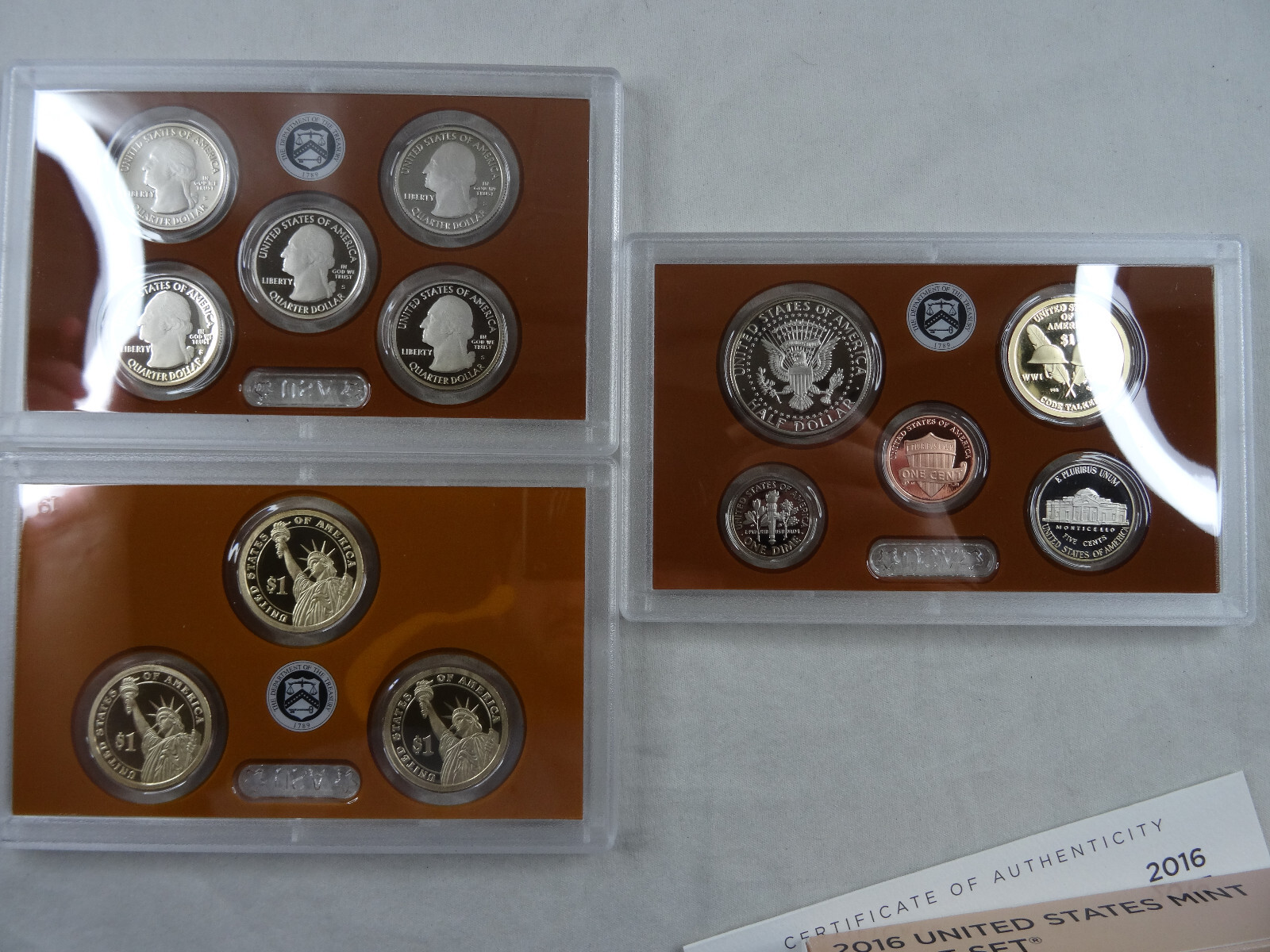 2016-S US Mint Proof Set Box & COA OGP 13 Coins Clad