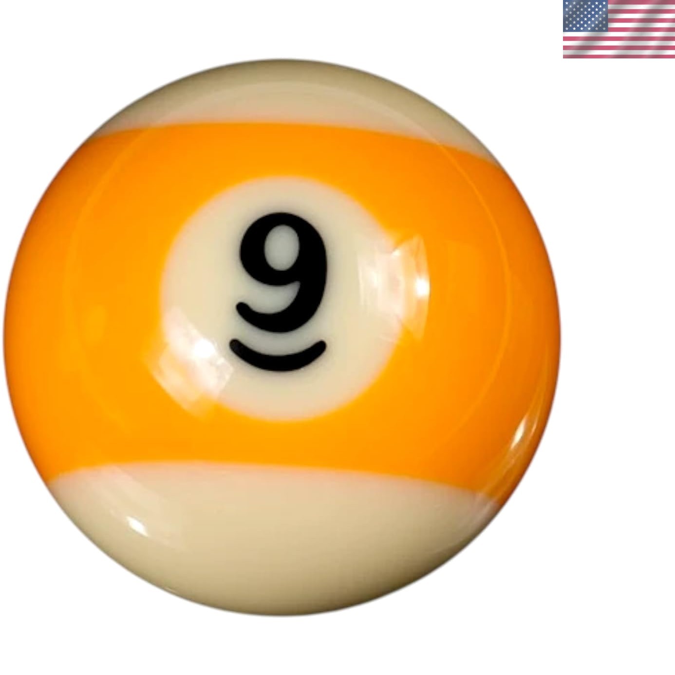 #9 Pool Ball Replacement - 2-1/4 Inch Standard Size for Youth Billiards