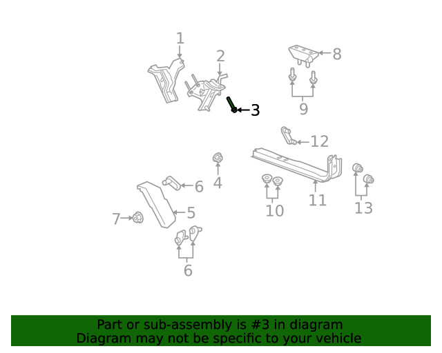 Genuine Ford Automatic Transmission Mount Bolt W500526-S439