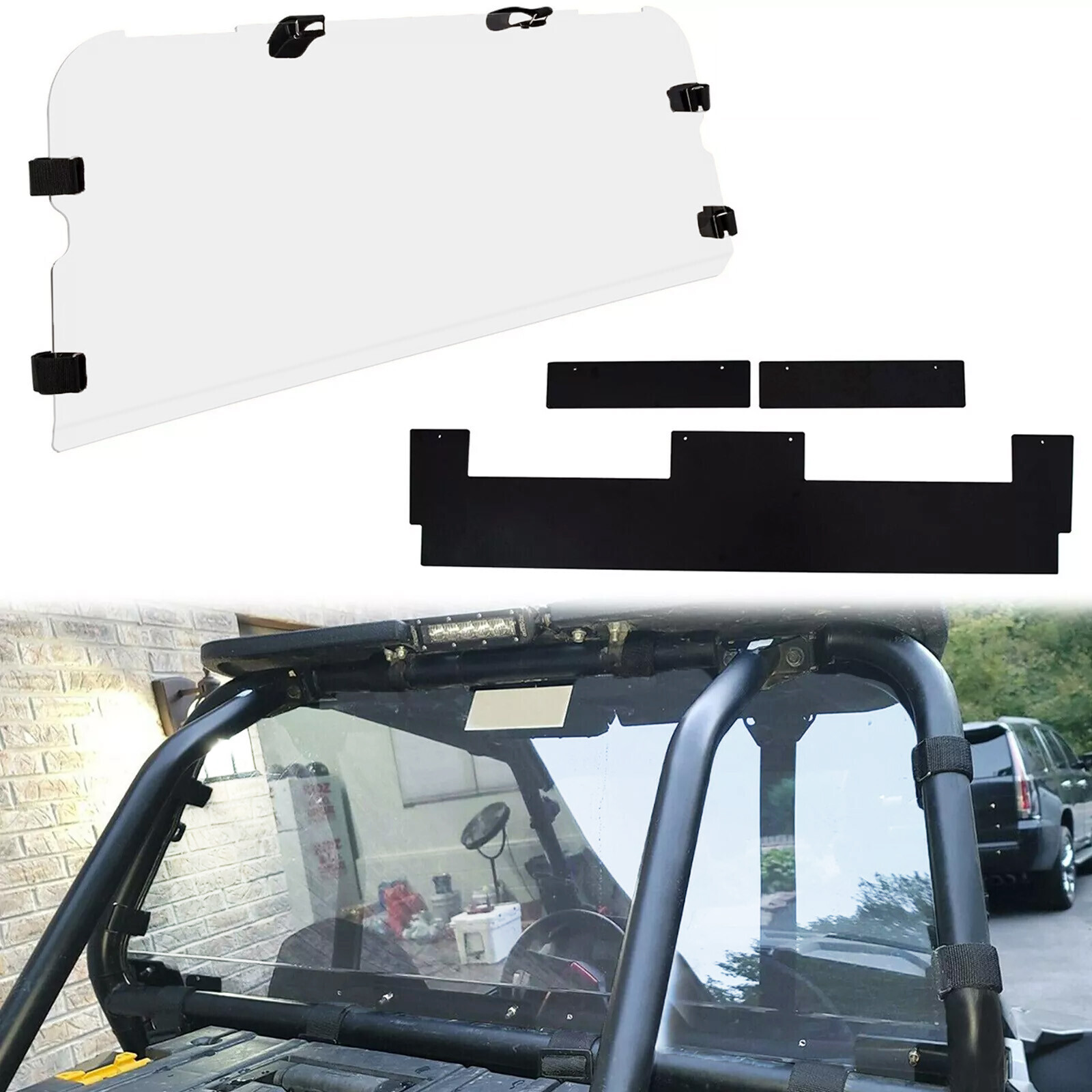 Rear Windshield Clear For Polaris 2014-2023 Polaris RZR XP 1000/ XP Turbo UTV