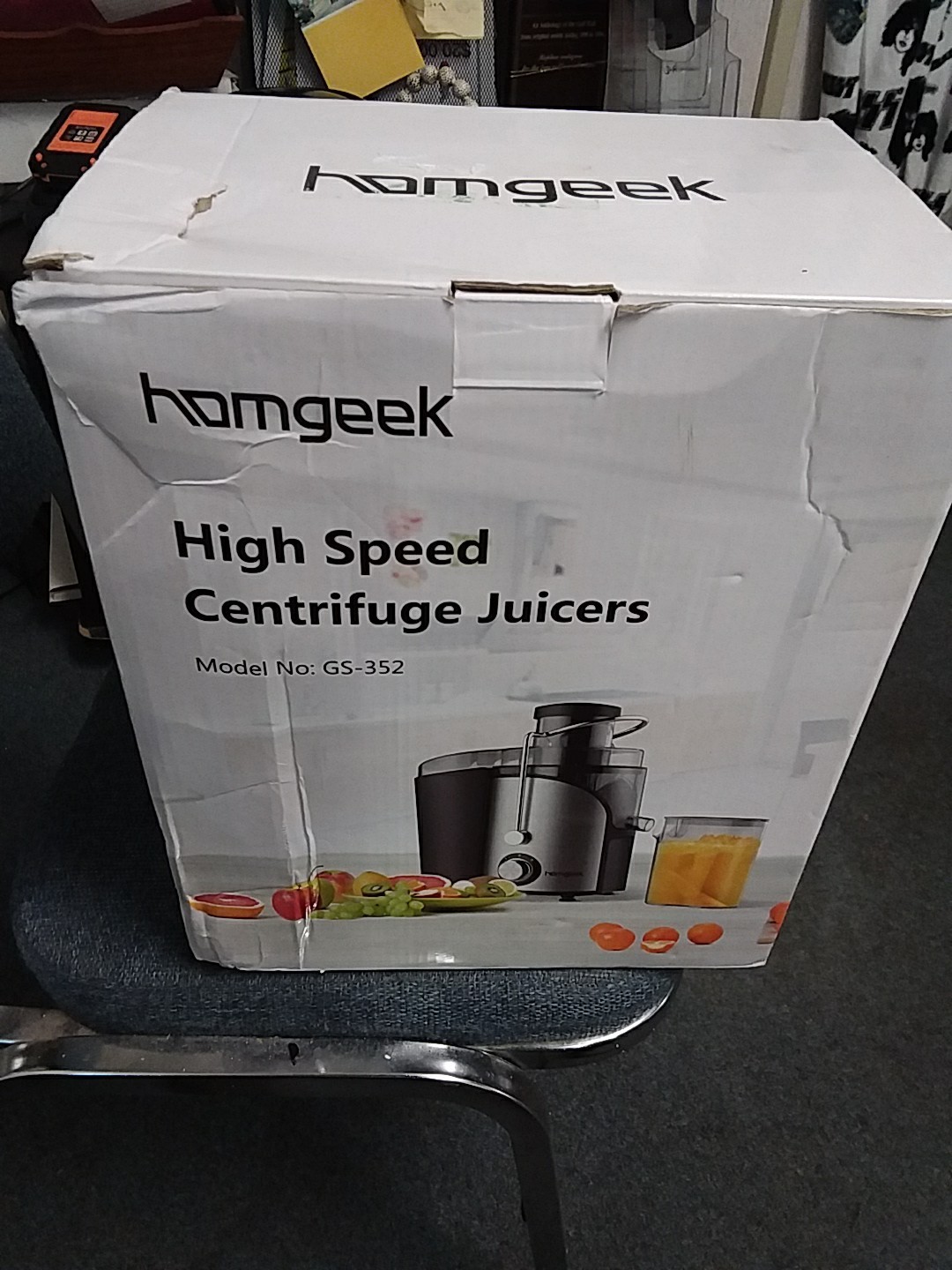Homgeek High Speed Centrifuge Juicer New Open Box