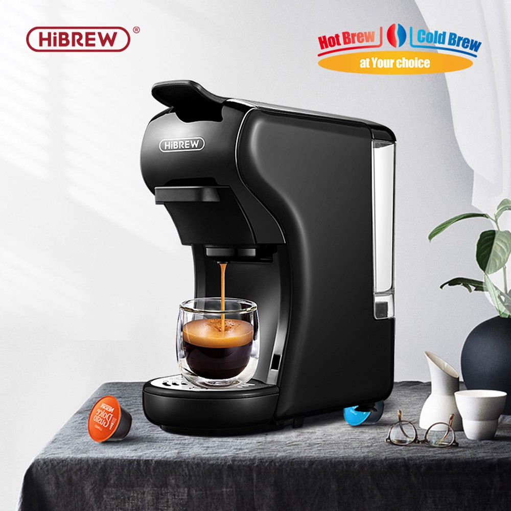 HiBREW H1A 4-in-1 for Nespresso & Pods & Ground 19Bar Pump Hot & Cold Brew 110V