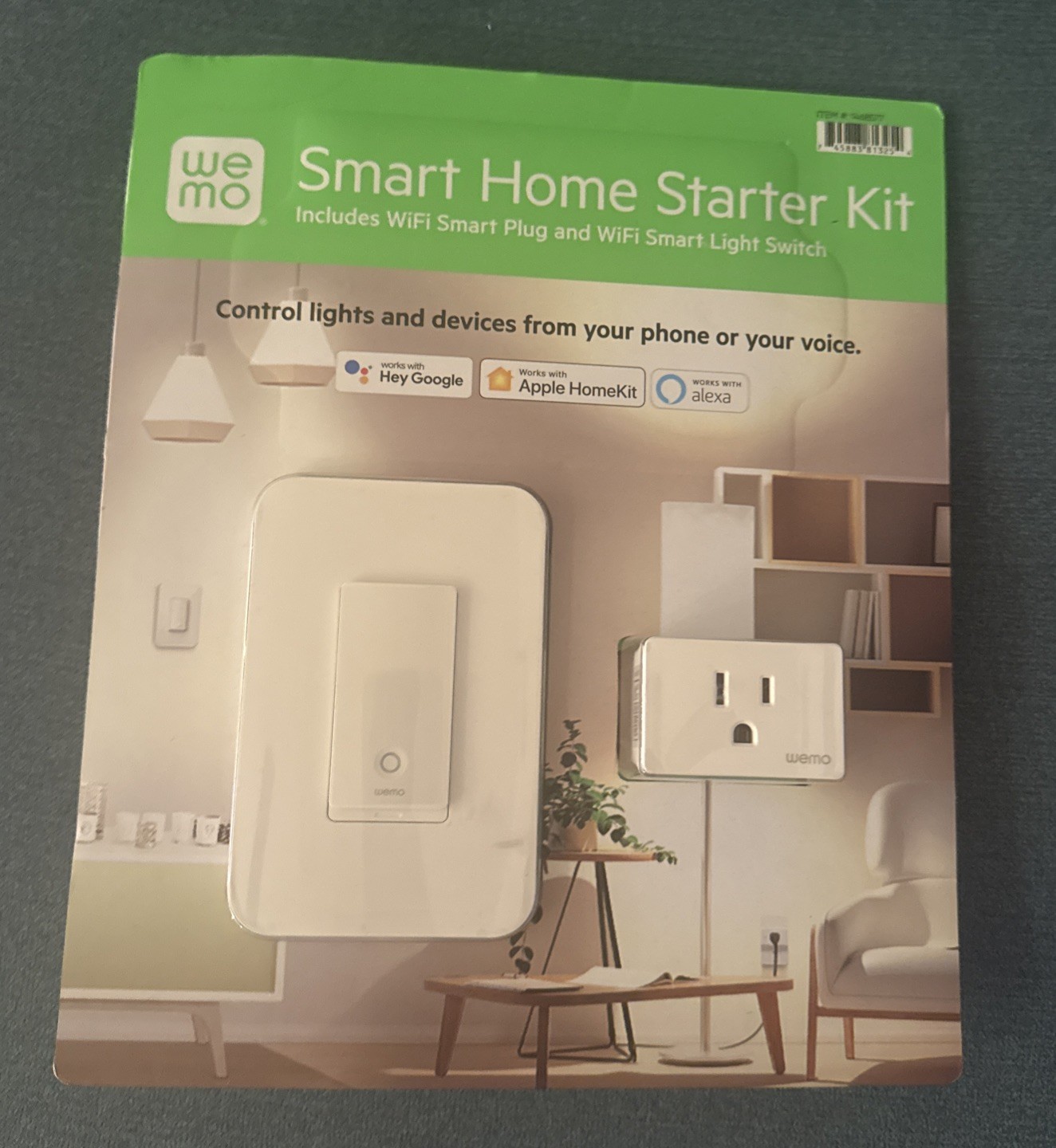 Wemo Smart Home Starter Kit Smart Plug & Switch Controlled Google Apple Alexa