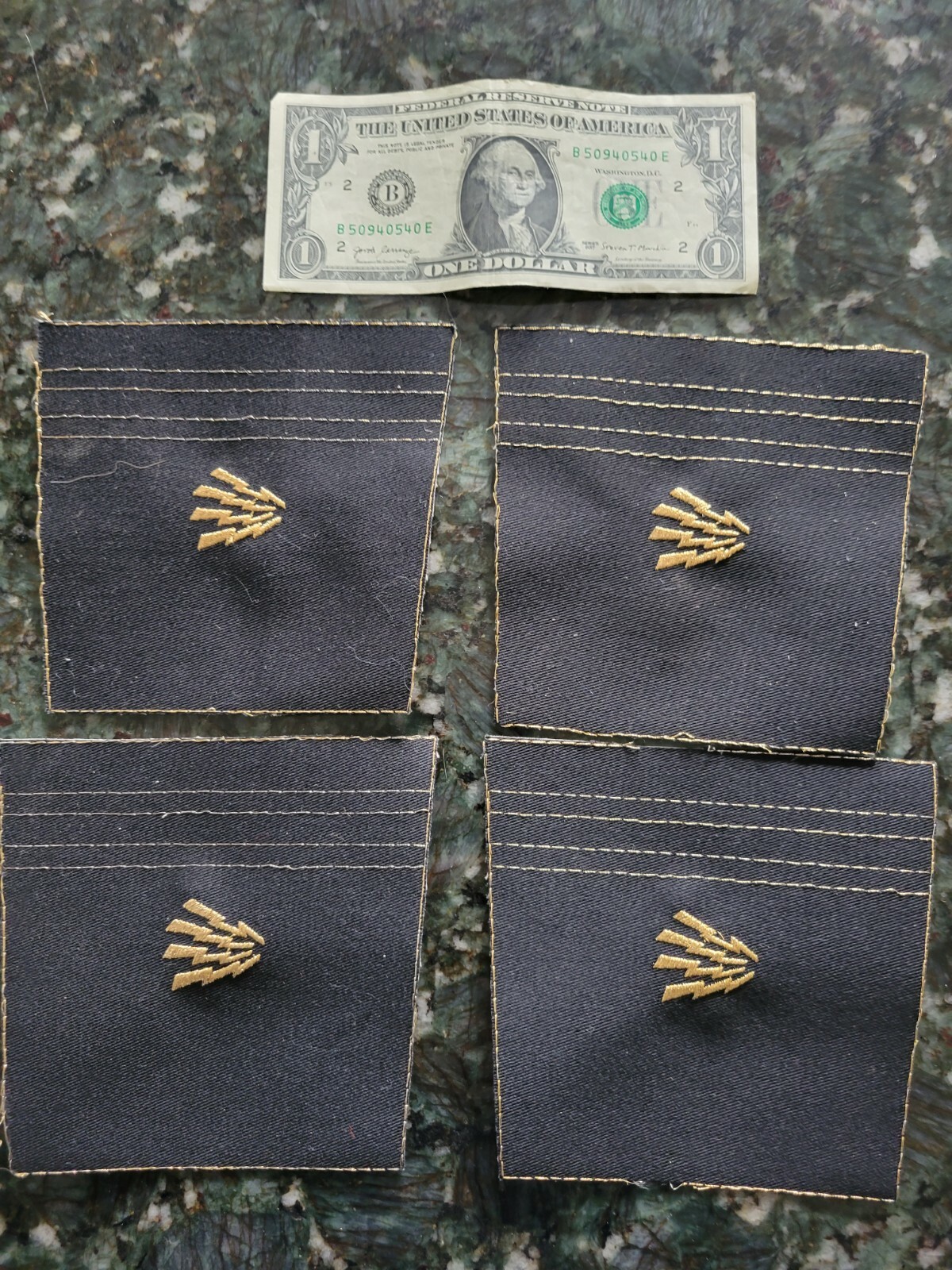 Military Shoulder Patch Army Radio Signal Insignia Patches Sewn Set Of 4
