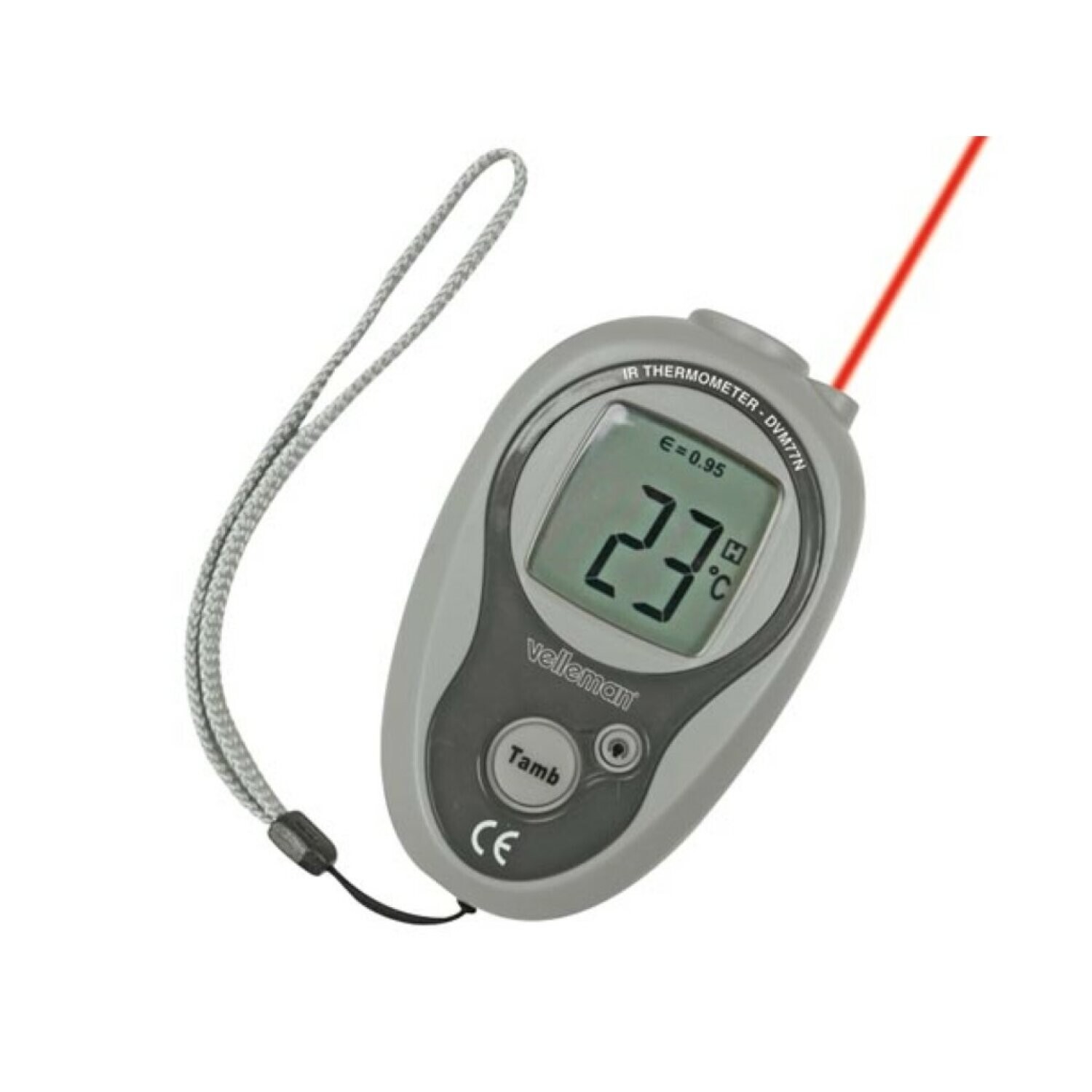 Velleman DVM77N Non-Contact Infrared Thermometer: -20°C - +270°C / -4°F - +518°F