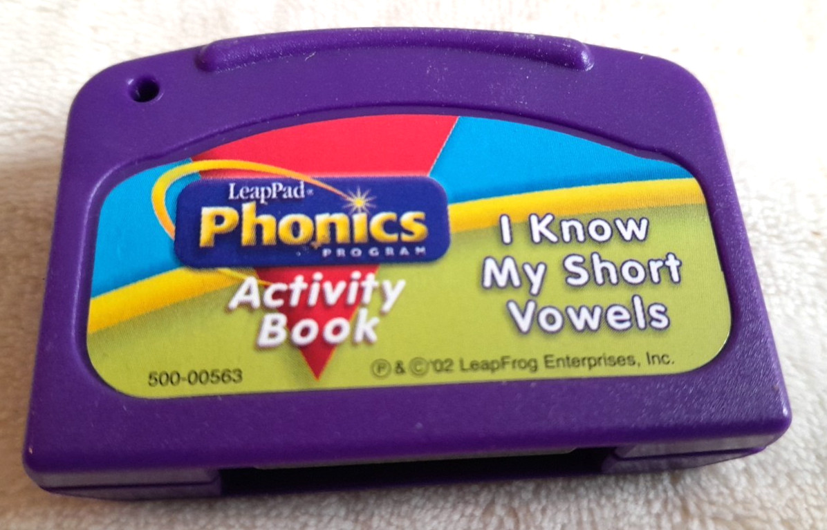 LeapPad I know My Short Vowels Phonics Program Cartridge ONLY