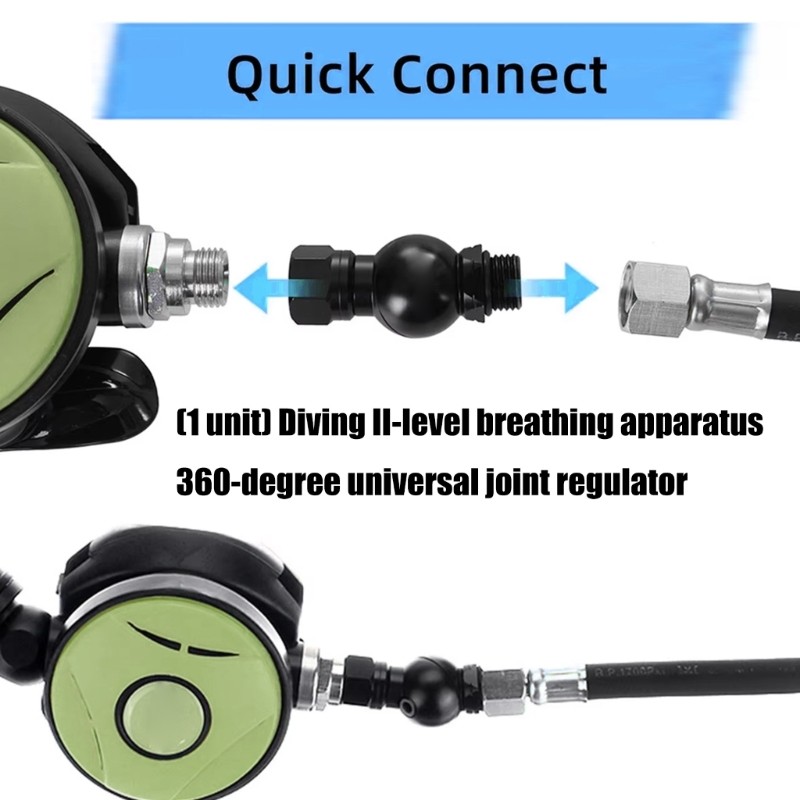 Scubas Diving Regulator Connector Portable Second Stage Regulator Adapter