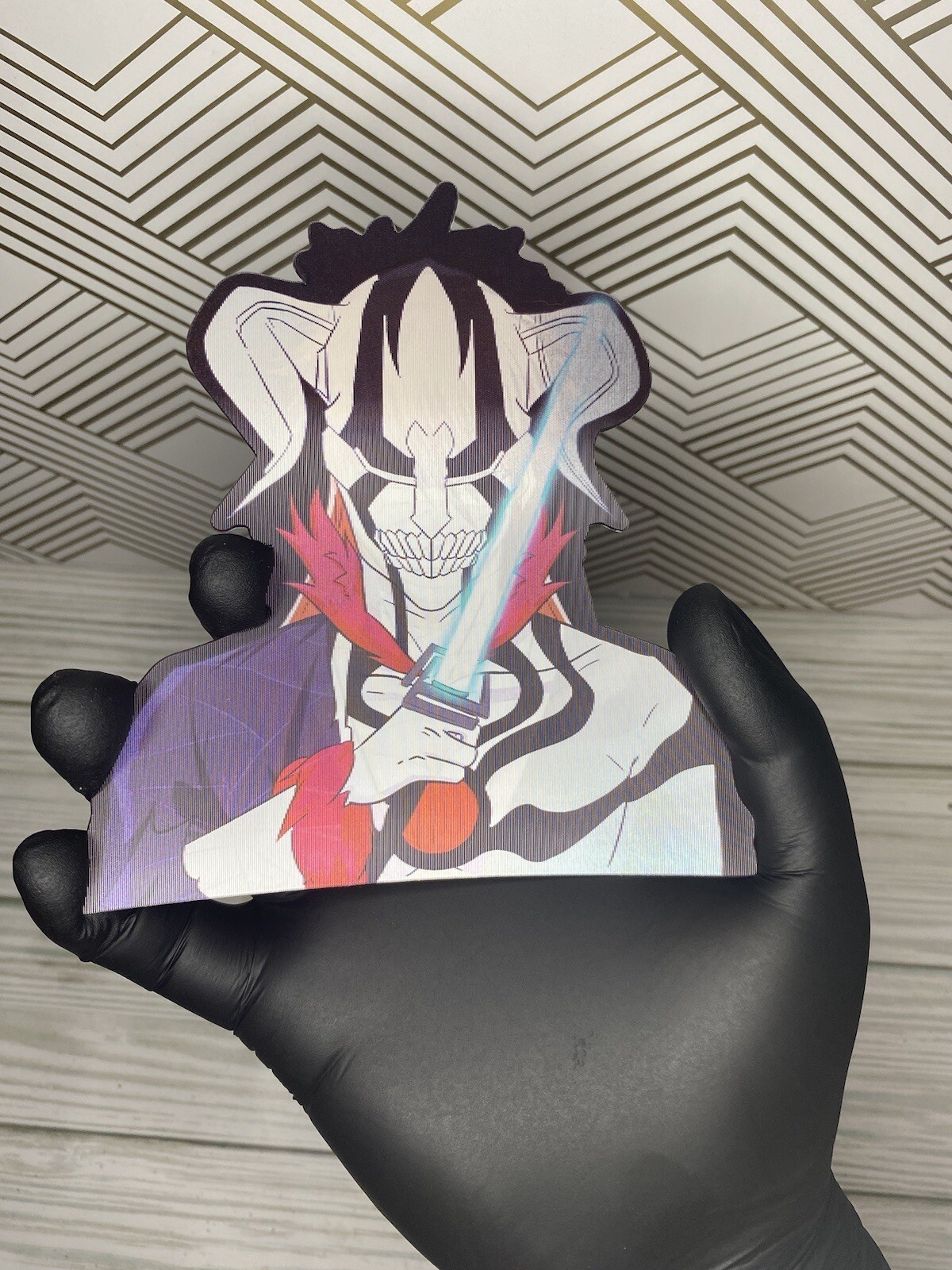 Bleach Ichigo Kurosaki Mugetsu Vasto Lorde 3D Lenticular Motion Car Sticker