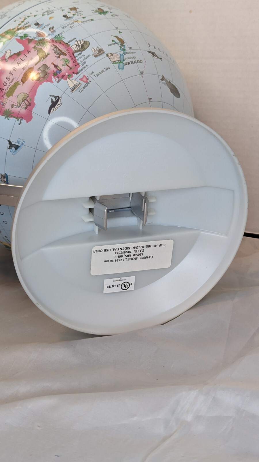 Replogle Globes 10 Inch Diameter Model #12534 LIGHTS UP Working