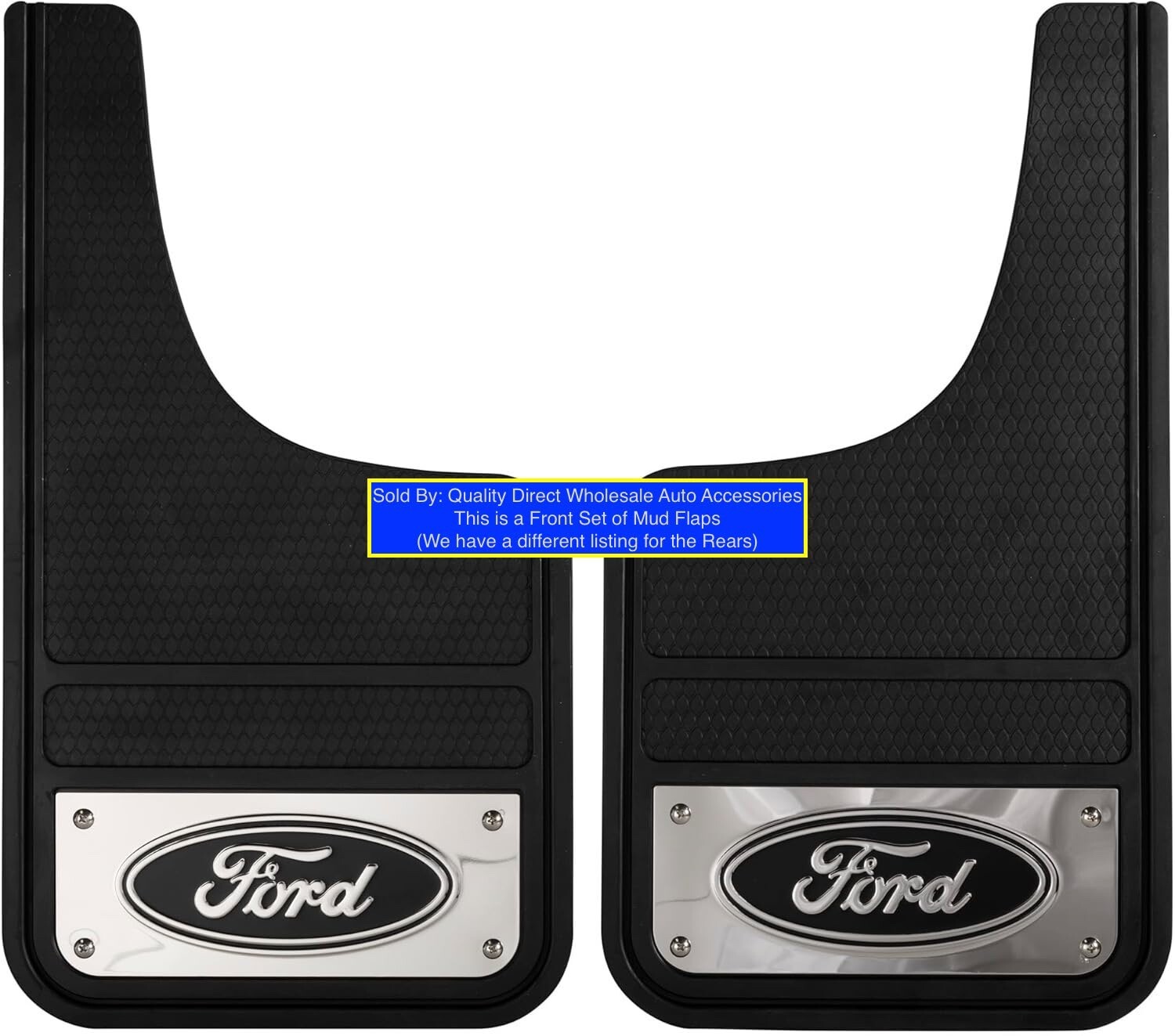 Best Stainless Front Splash Guards / Mud Flaps Ford F150 F250 F350 F450 Pickup
