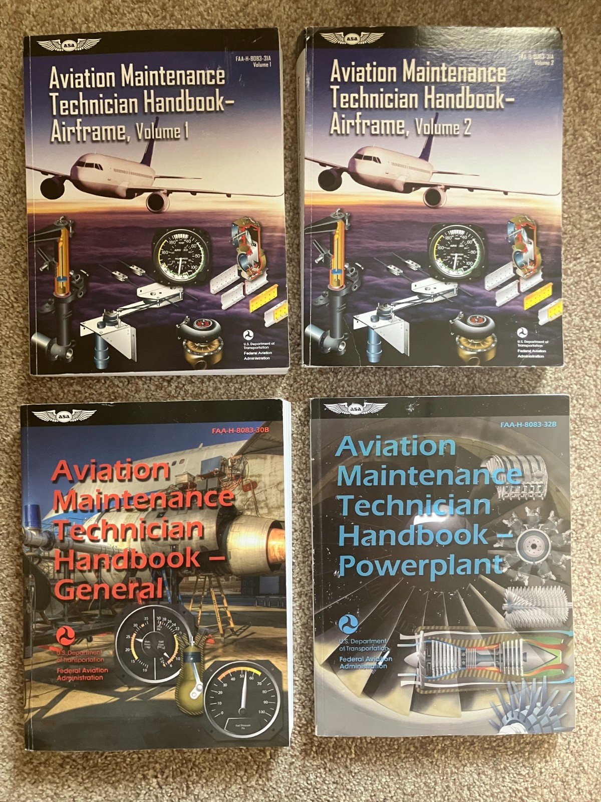 FAA Aviation Maintenance Technician Handbook Set - General Powerplant Airframe