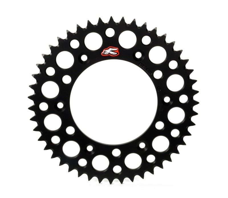Renthal 154U-520-52GRBK fits 00-07 Honda CR 125R Rear Grooved Sprocket - Bl