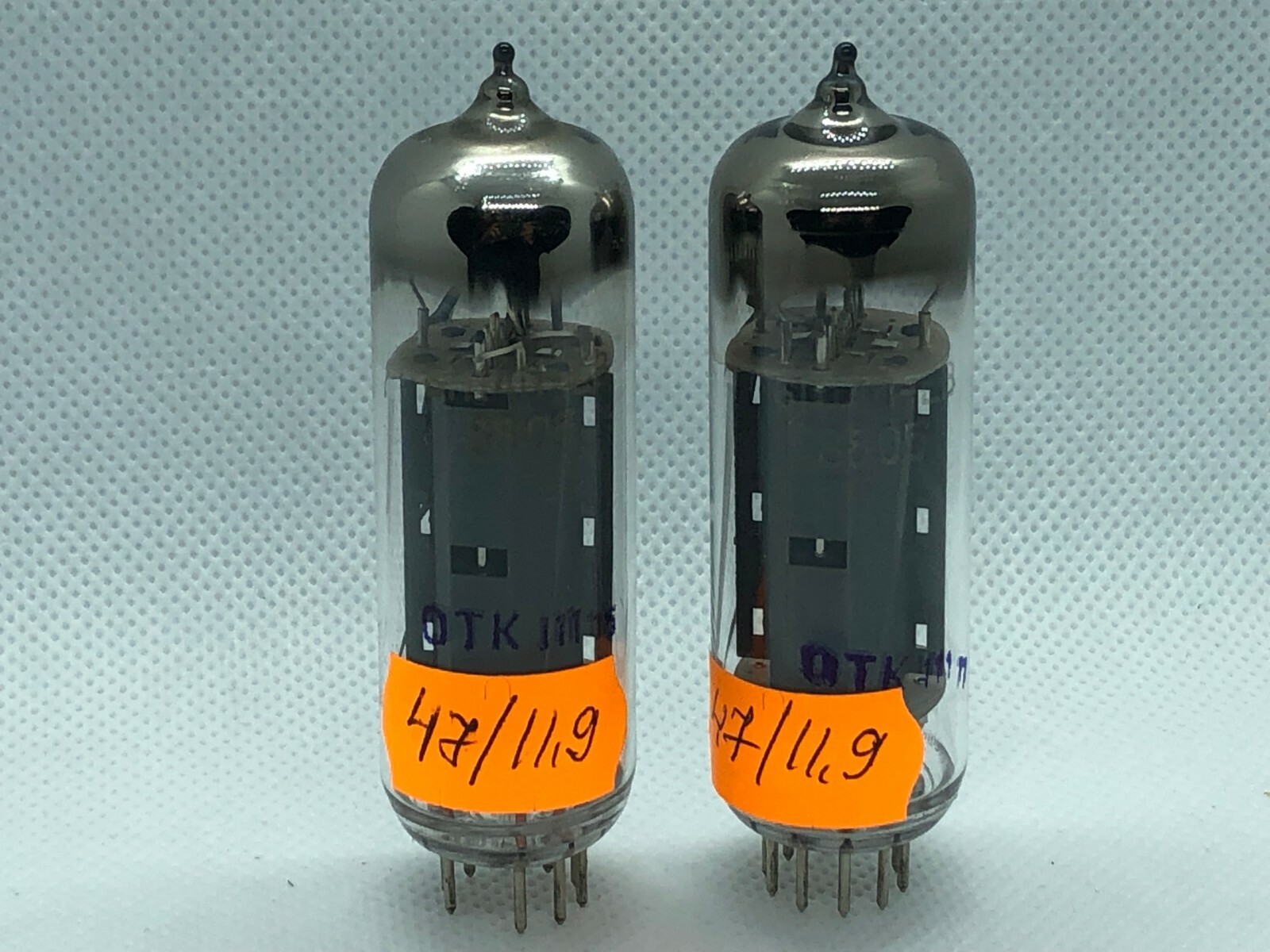 2x 6P14P-EV (6P14P-ER EL84 6BQ5) USSR OUTPUT PENTODE (NEW NOS OTK) MATCHED PAIR