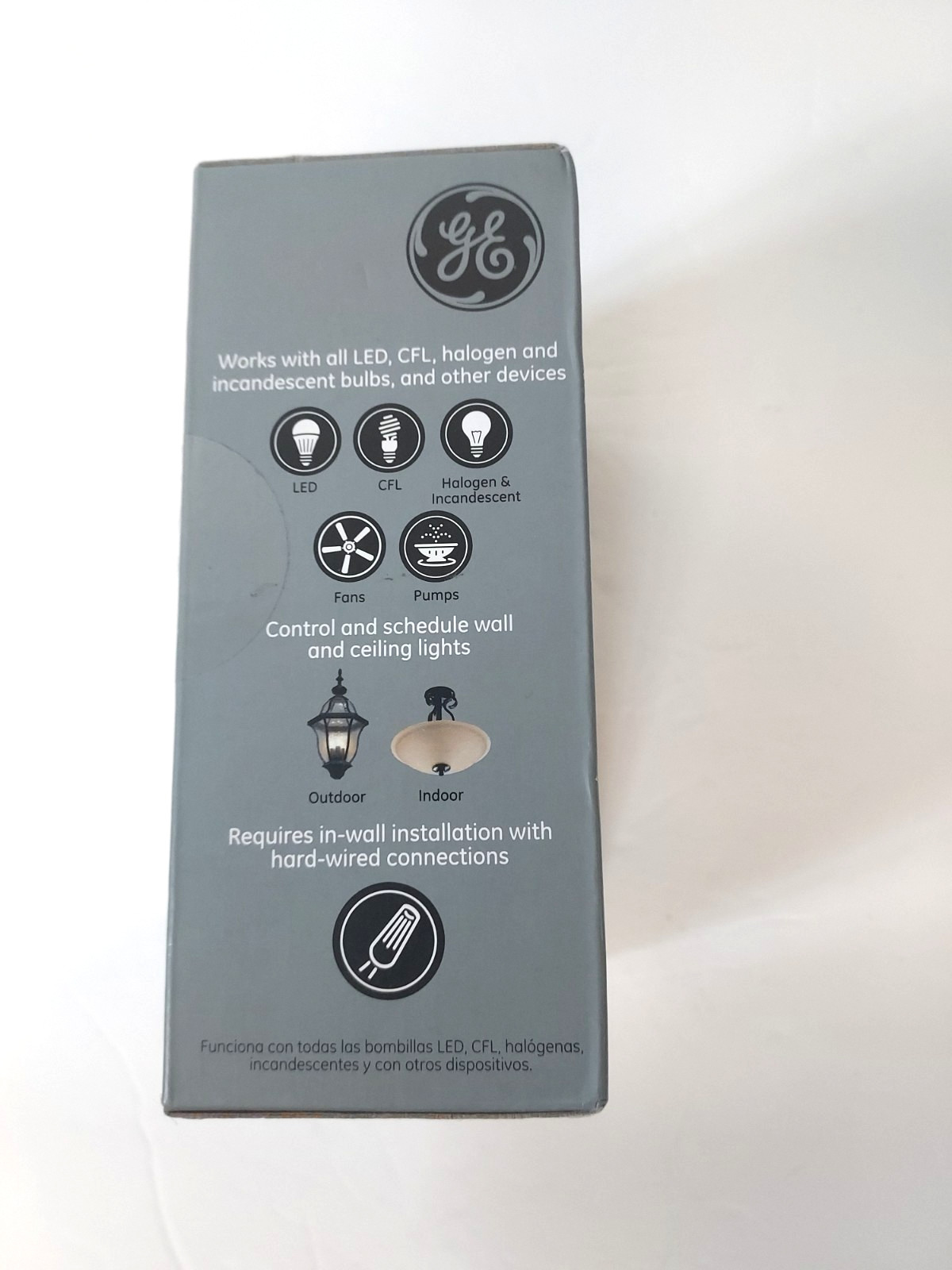 General Electric 12723 In-Wall Lighting Controller - White -New, Opened box