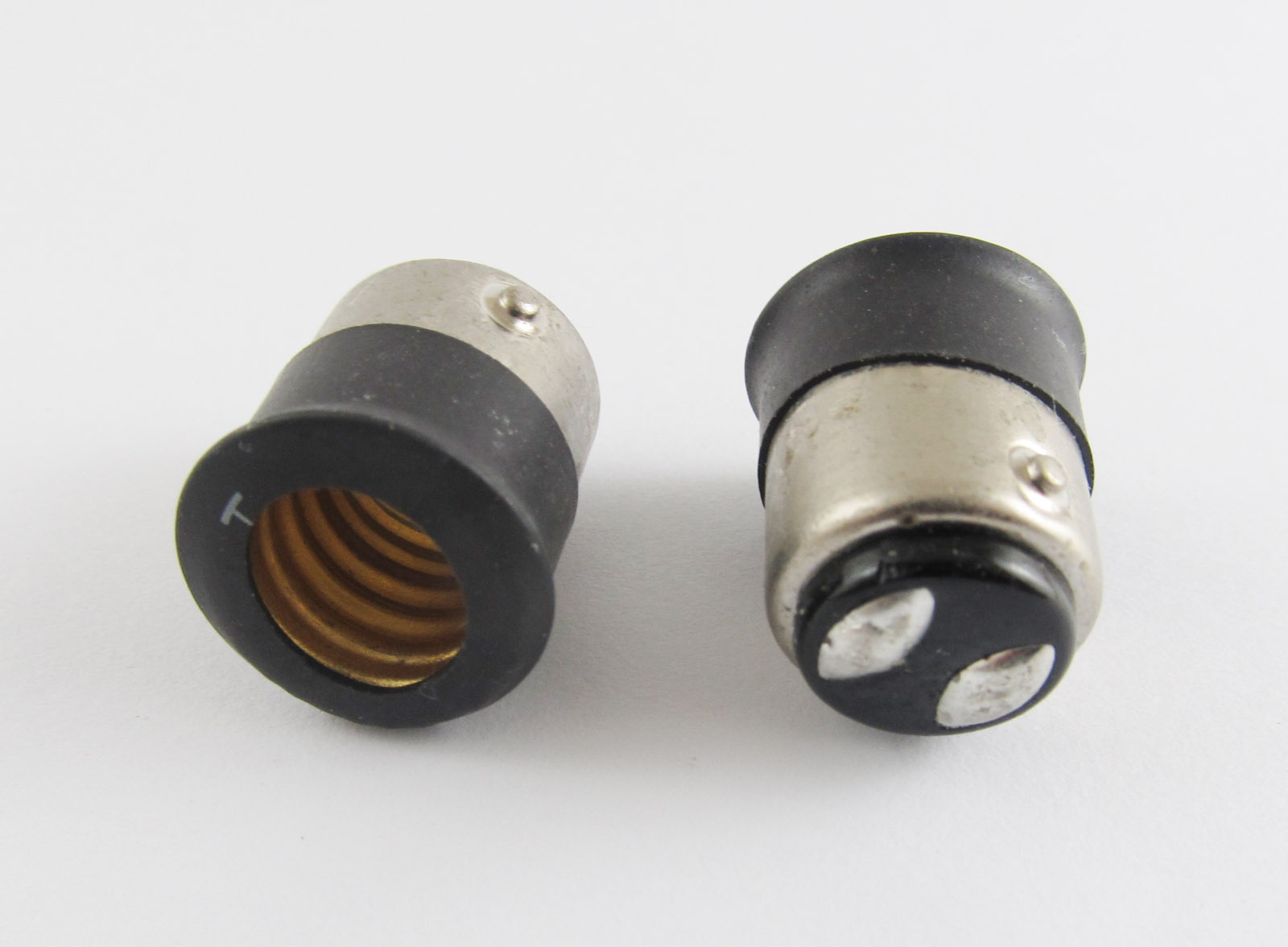 10pcs BA15D To E12 Candelabra Base LED Light Bulb Lamp Adapter Holder Converter