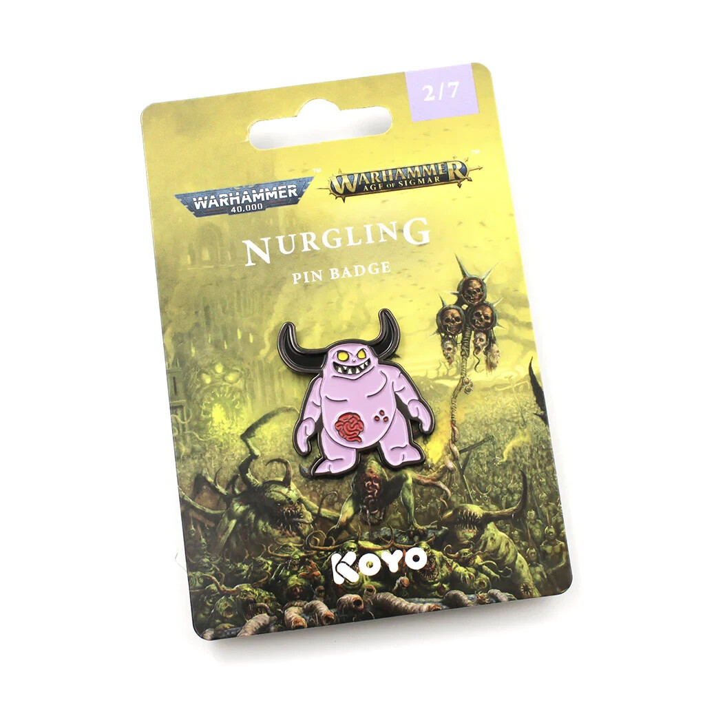 KOYO: Warhammer Nurgling Pink Pin Badge Chaos Space Marine 40K