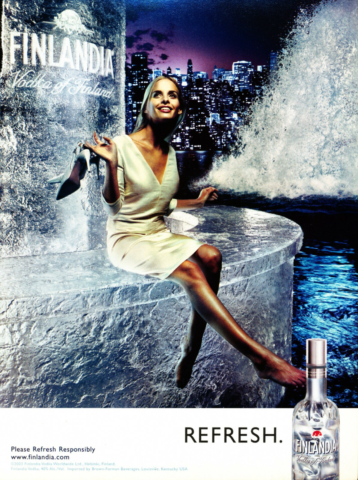 FINLANDIA VODKA AD #38 RARE 2003 OUT OF PRINT
