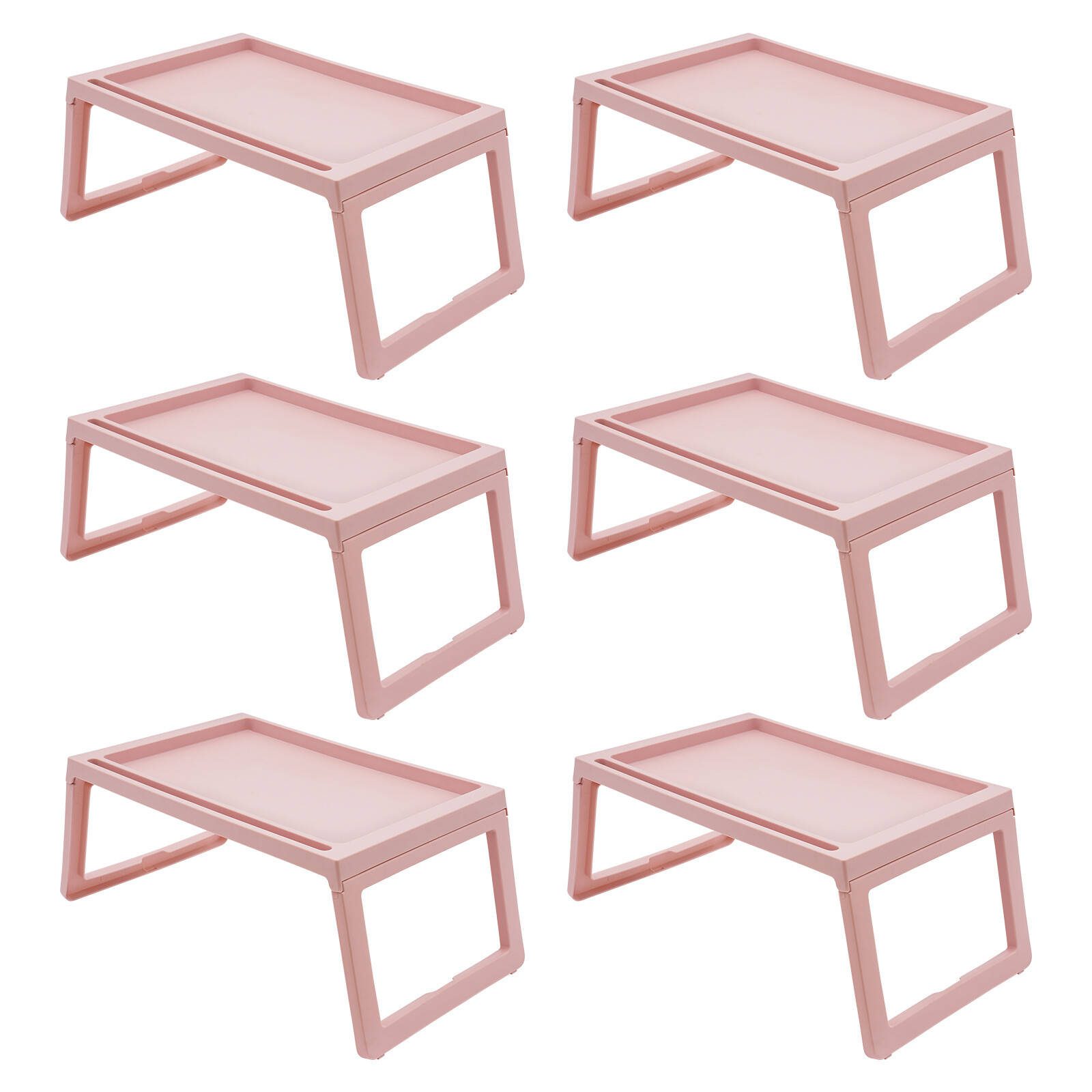 Laptop Notebook Table Stand Lap Tray Rectangular Foldable Computer Desk Pink