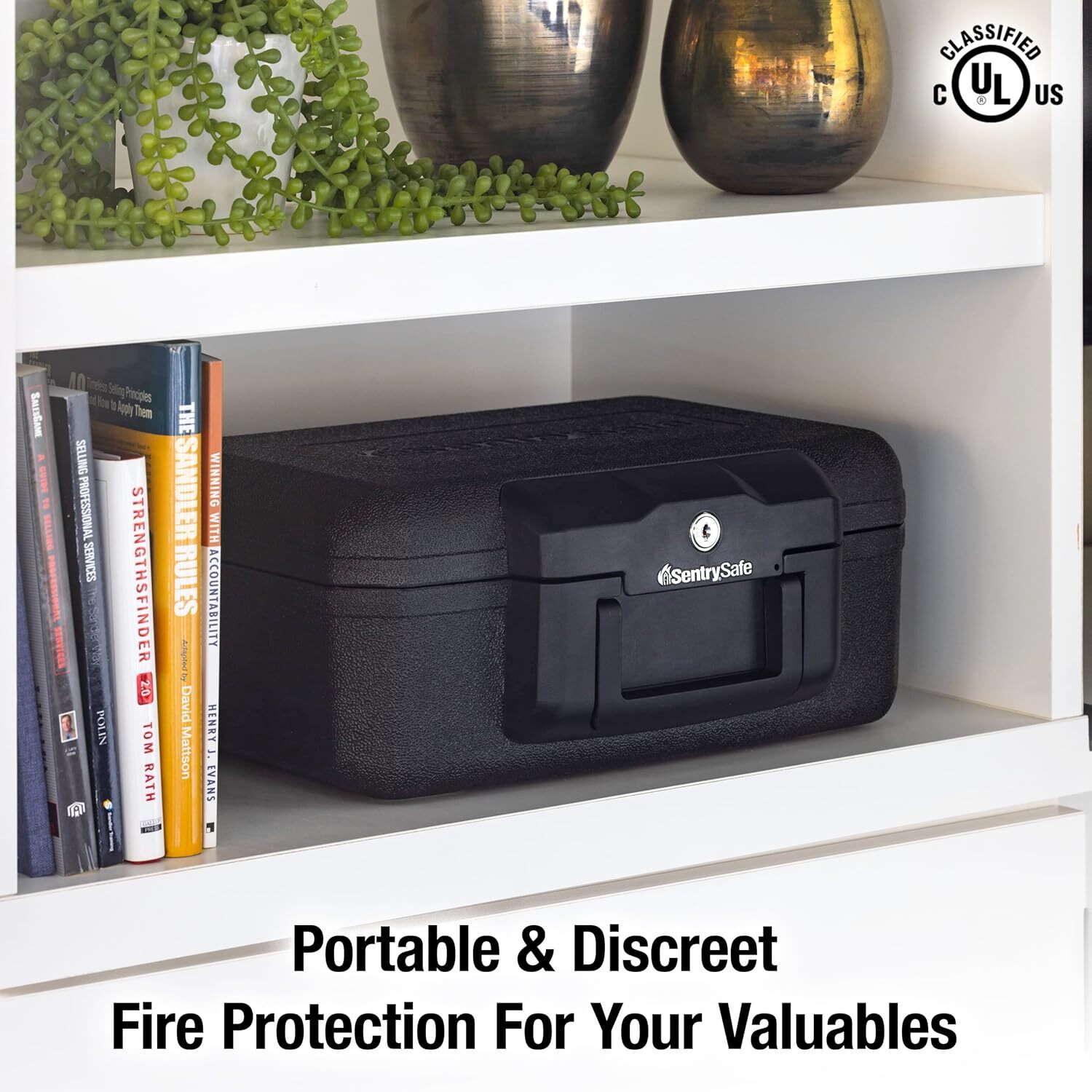 Sentrysafe Fireproof Document Safe 018 Cu Ft Key Lock Portable Security Box