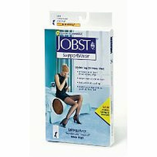 LOT OF 2 JOBST COMPRESSION SHEER KNEE HIGH STOCKINGS 8-15 mmHg NAVY+IVORY SMALL