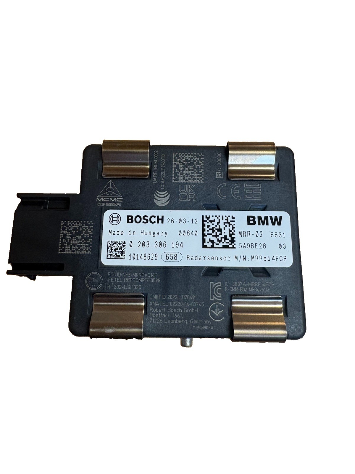 66315A9BE28 BMW Bosch Radar Sensor