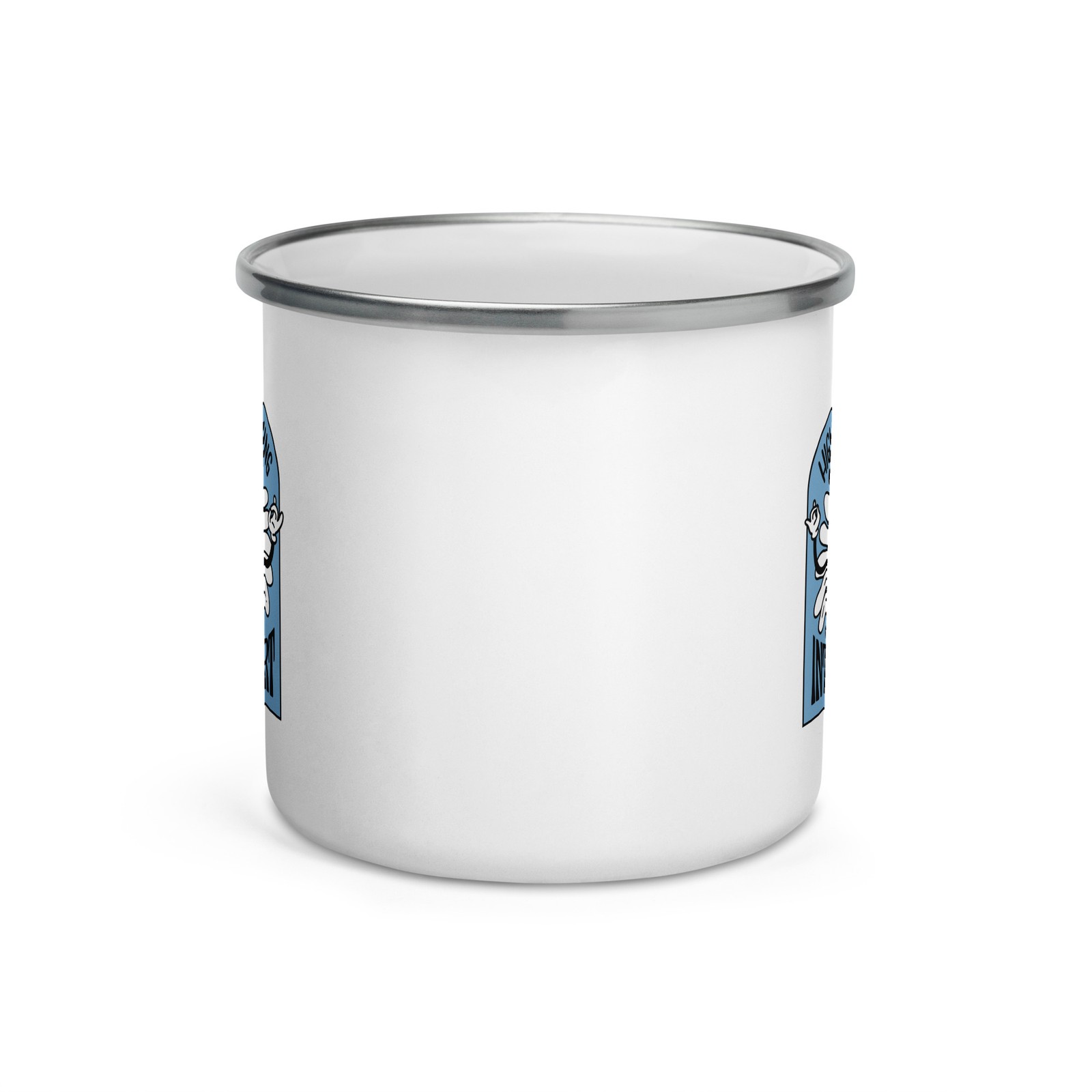 High Functioning Introvert, Enamel Mug 12 oz