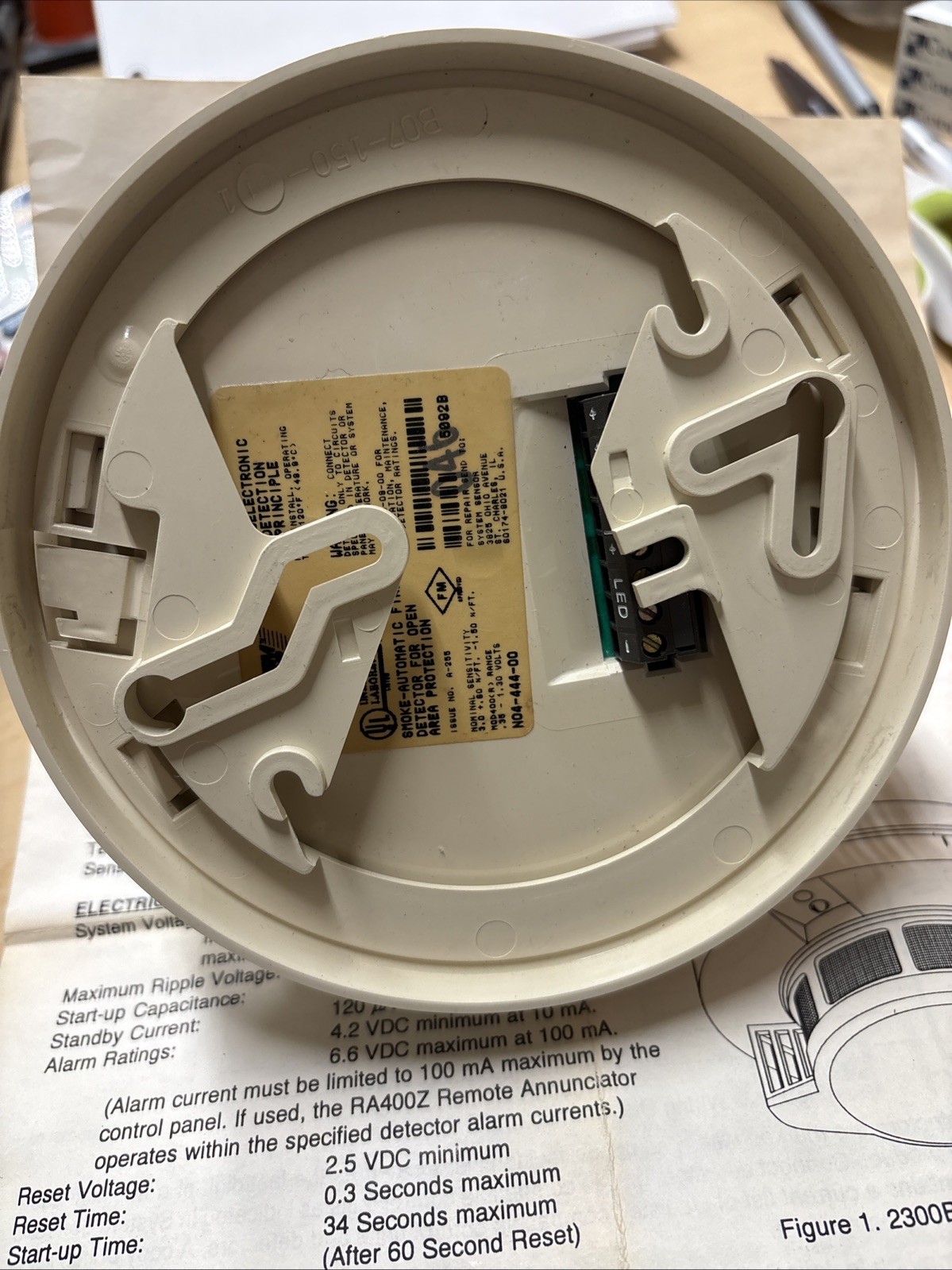 System Sensor 2300B Photoelectric Smoke Detector -no Box