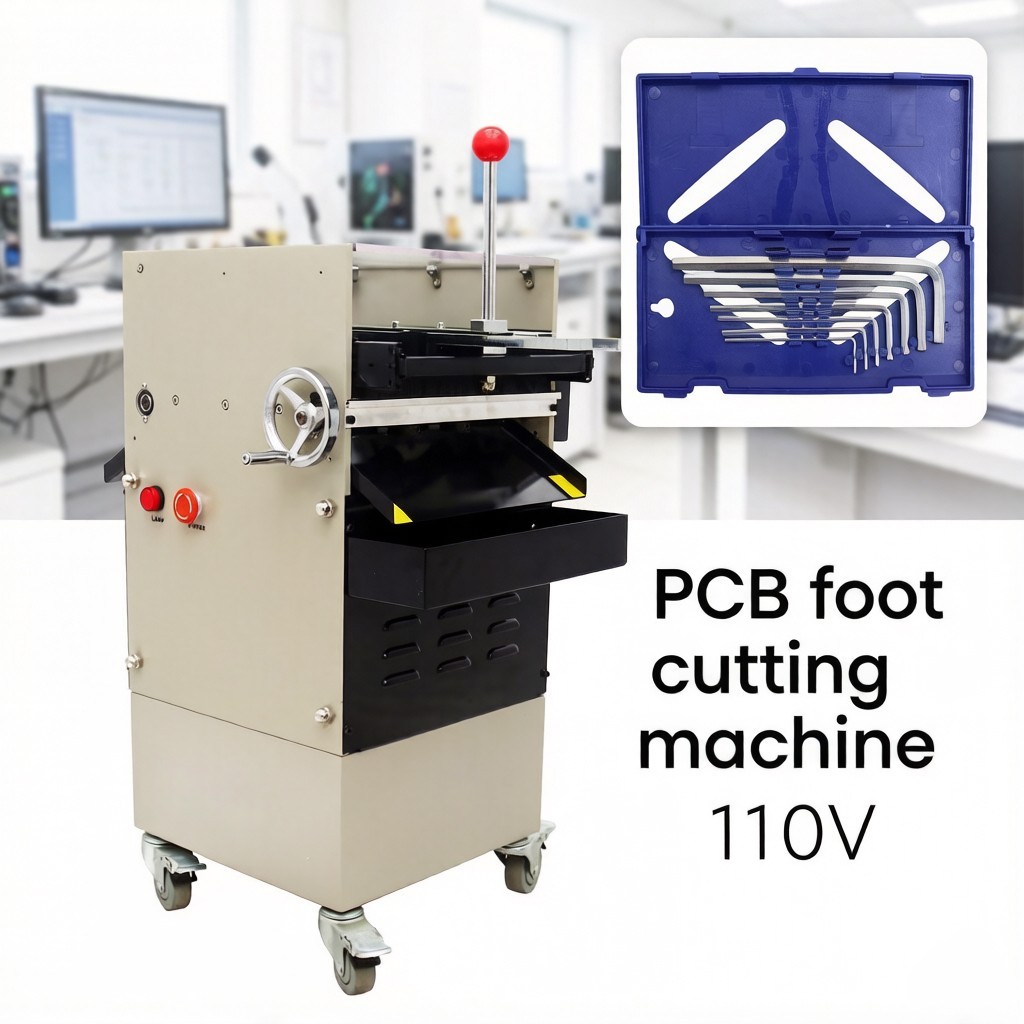 Semi Automatic PCB Foot Cutting Machine Lead Wire Trimmer w/ 8inch Blade 110V