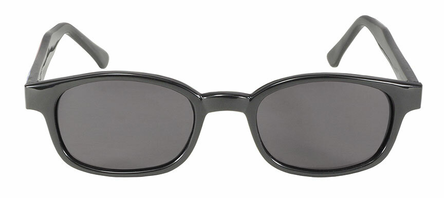 KD's Original 1 Pair Flag Frame Smoke Lens Old School Biker Sunglasses 20050