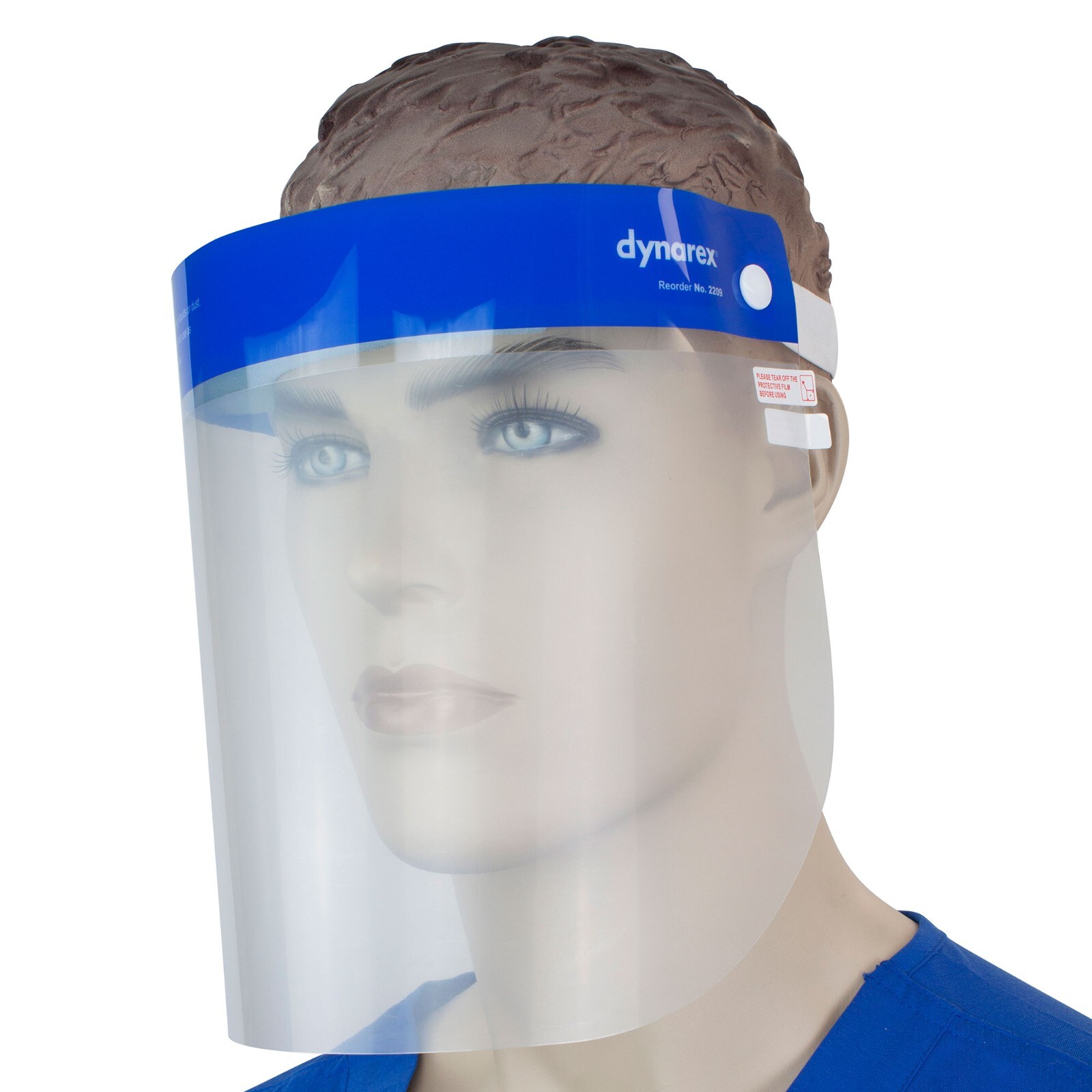 5 Pack of Dynarex - Full Length Face Shield