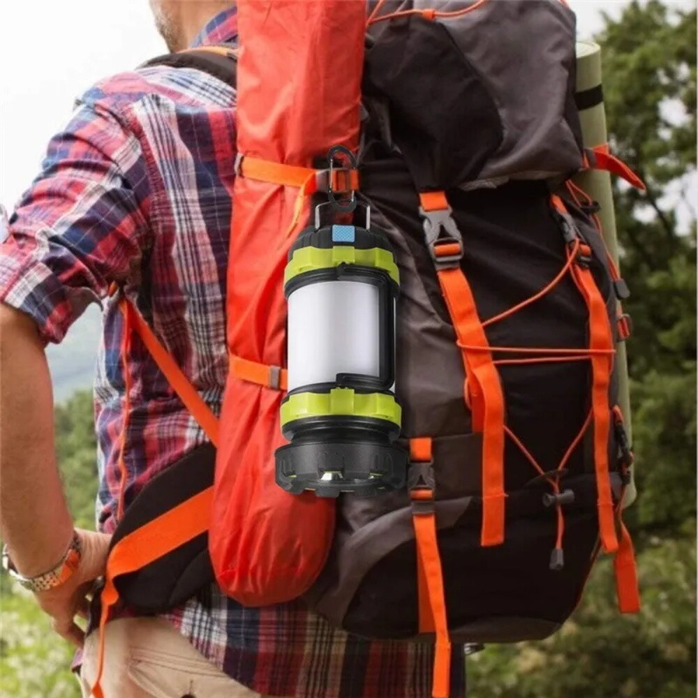 LED Camping USB Lantern Rechargeable Camping Tent Light Lamp Flashlight Portable