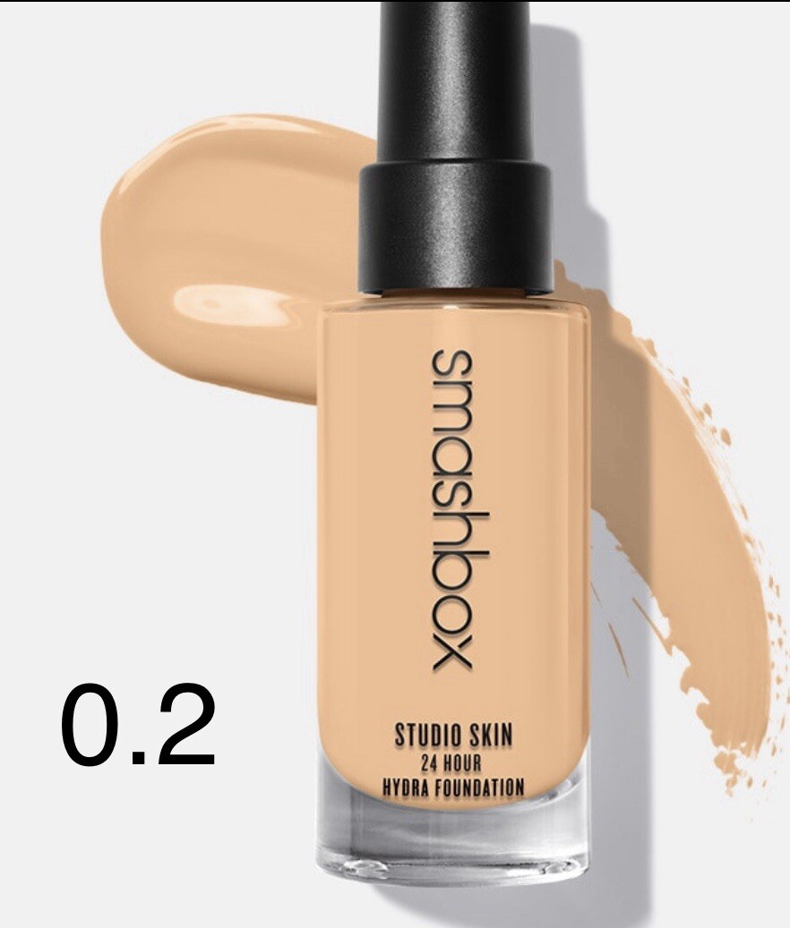 SmashBox Studio Skin Hydrating Foundation,  Fair with Warm Undertones 0.2,  1 oz