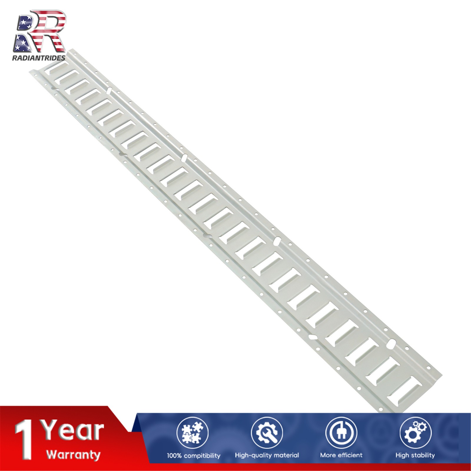 Horizontal Silver E Track Rails 4 Pack 4 Foot Fit For Enclosed Cargo Trailer