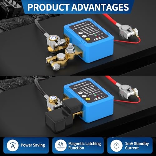 Kill Switch 12V 240A Remote Battery Disconnect Switch Automatic Regular style