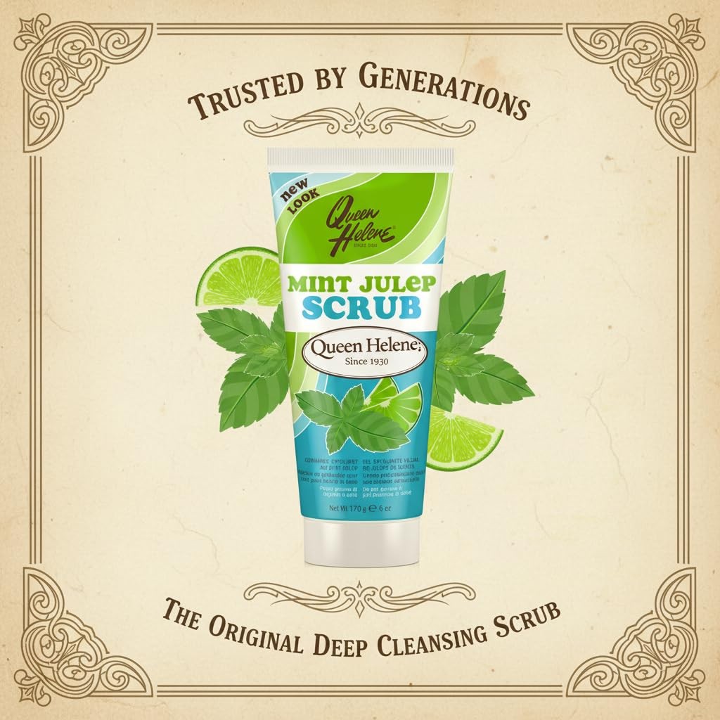 Queen Helene Mint Julep Facial Scrub 6 oz choose your pack