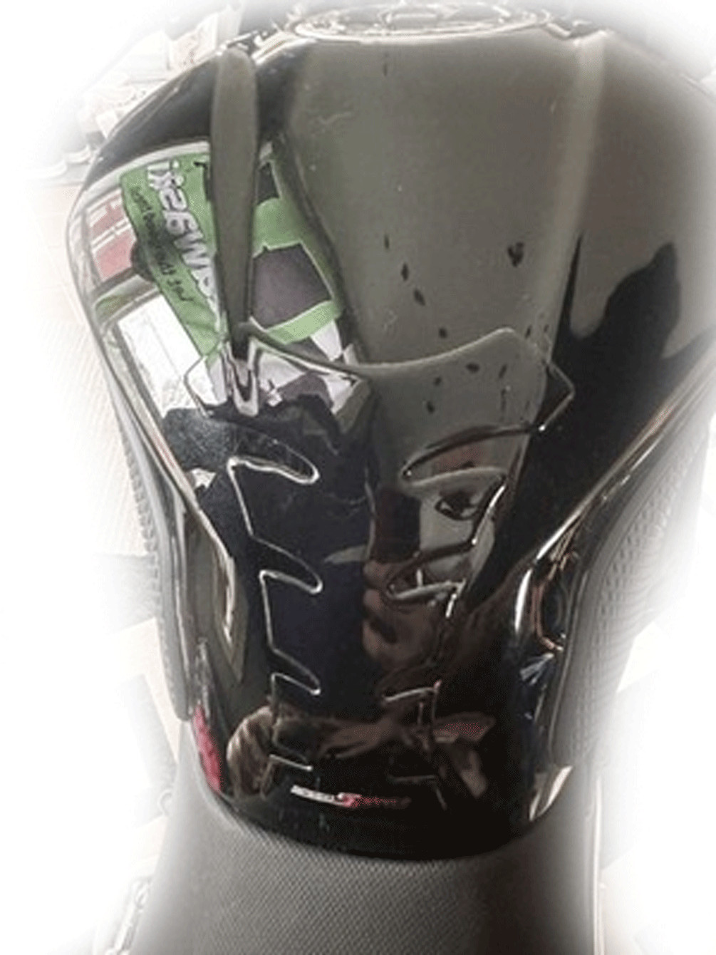 SOLID BLACK MOTORCYCLE TANK PAD PROTECTOR