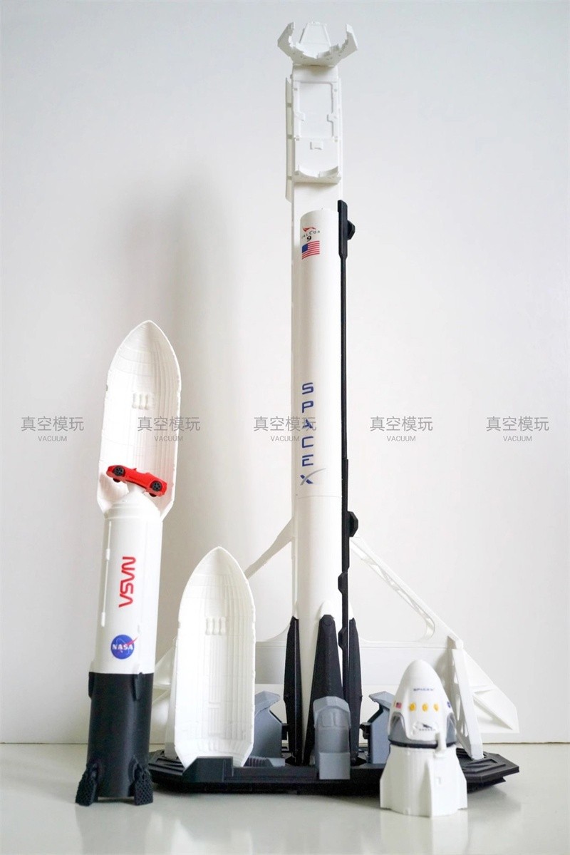 1/144 1/200 Scale SpaceX Falcon 9 Vehicle Crew Dragon Spacecraft Rocket Gift